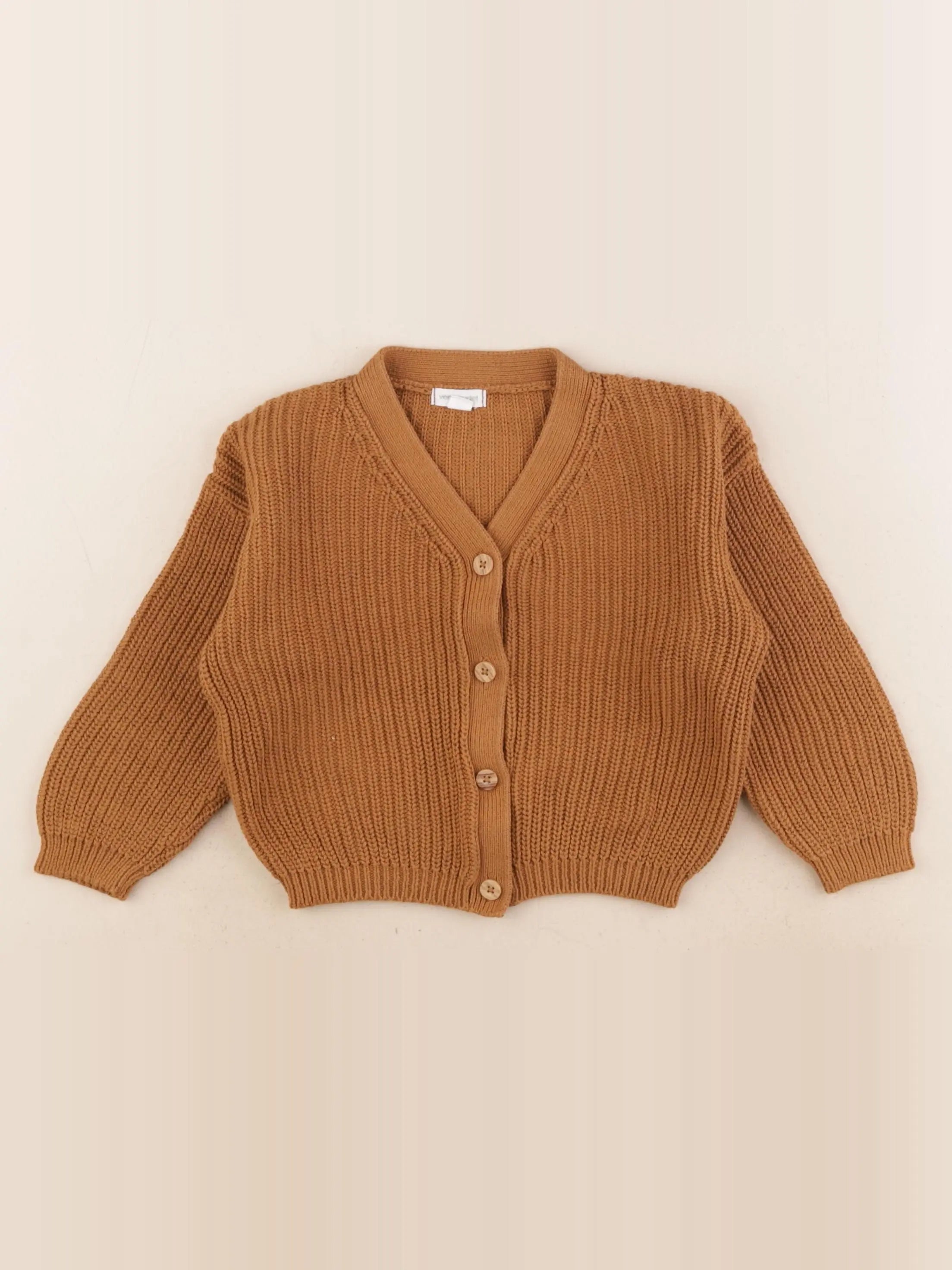 Vertbaudet - gilet marron - 2 ans