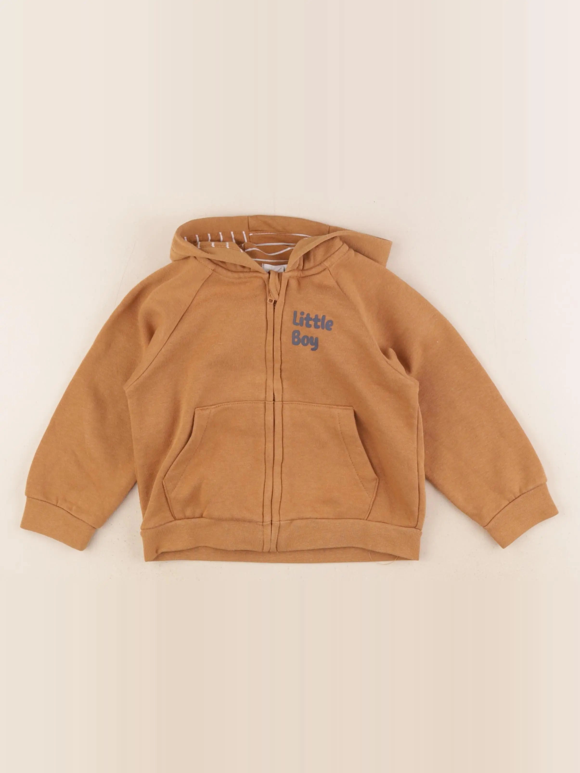Vertbaudet - sweat marron - 36 mois