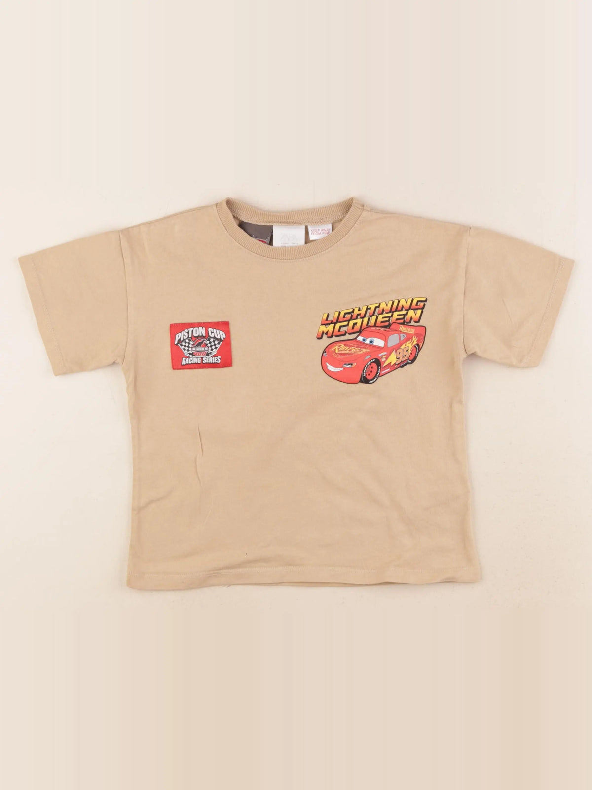 Zara - tee-shirt imprimé au dos beige - 4 ans