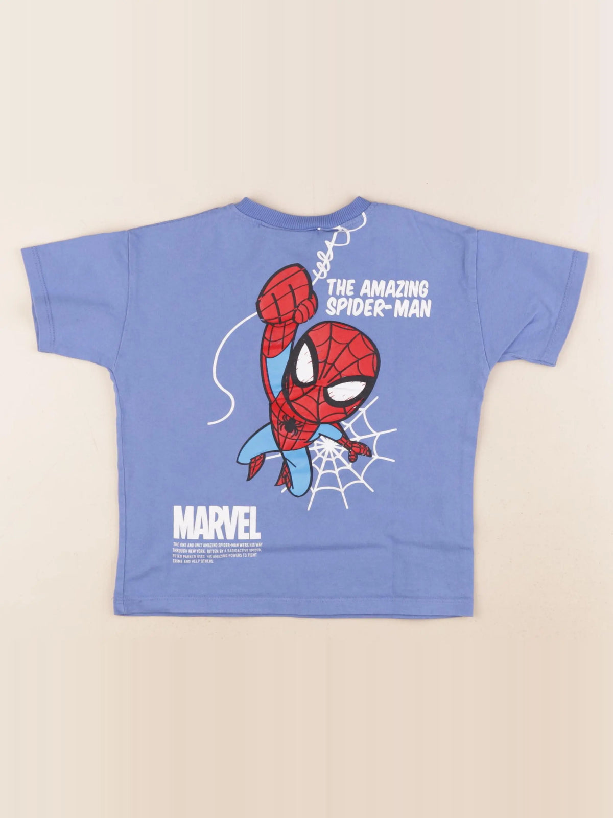Zara - tee-shirt imprimé au dos bleu - 4 ans