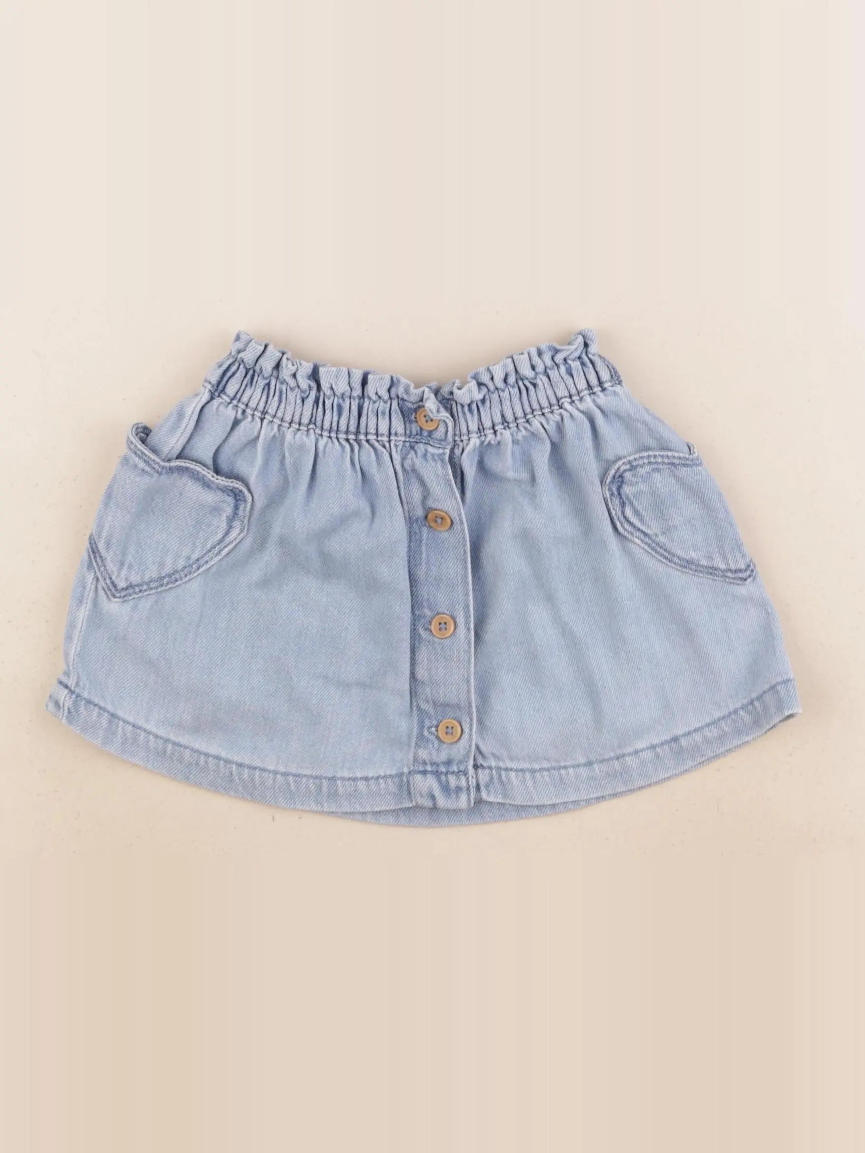 Vertbaudet - jupe bleu - 18 mois