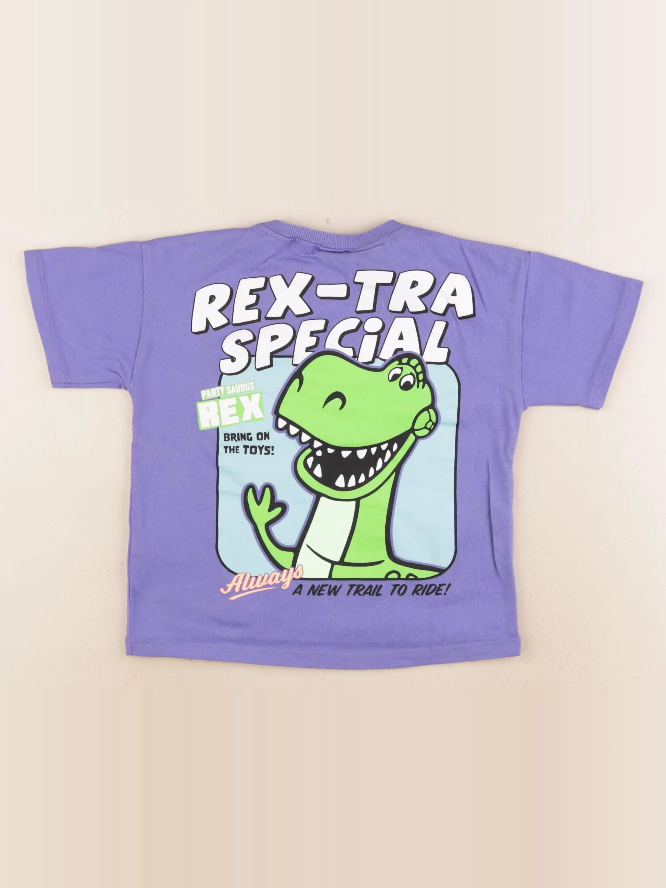 Zara - tee-shirt imprimé au dos violet - 4 ans