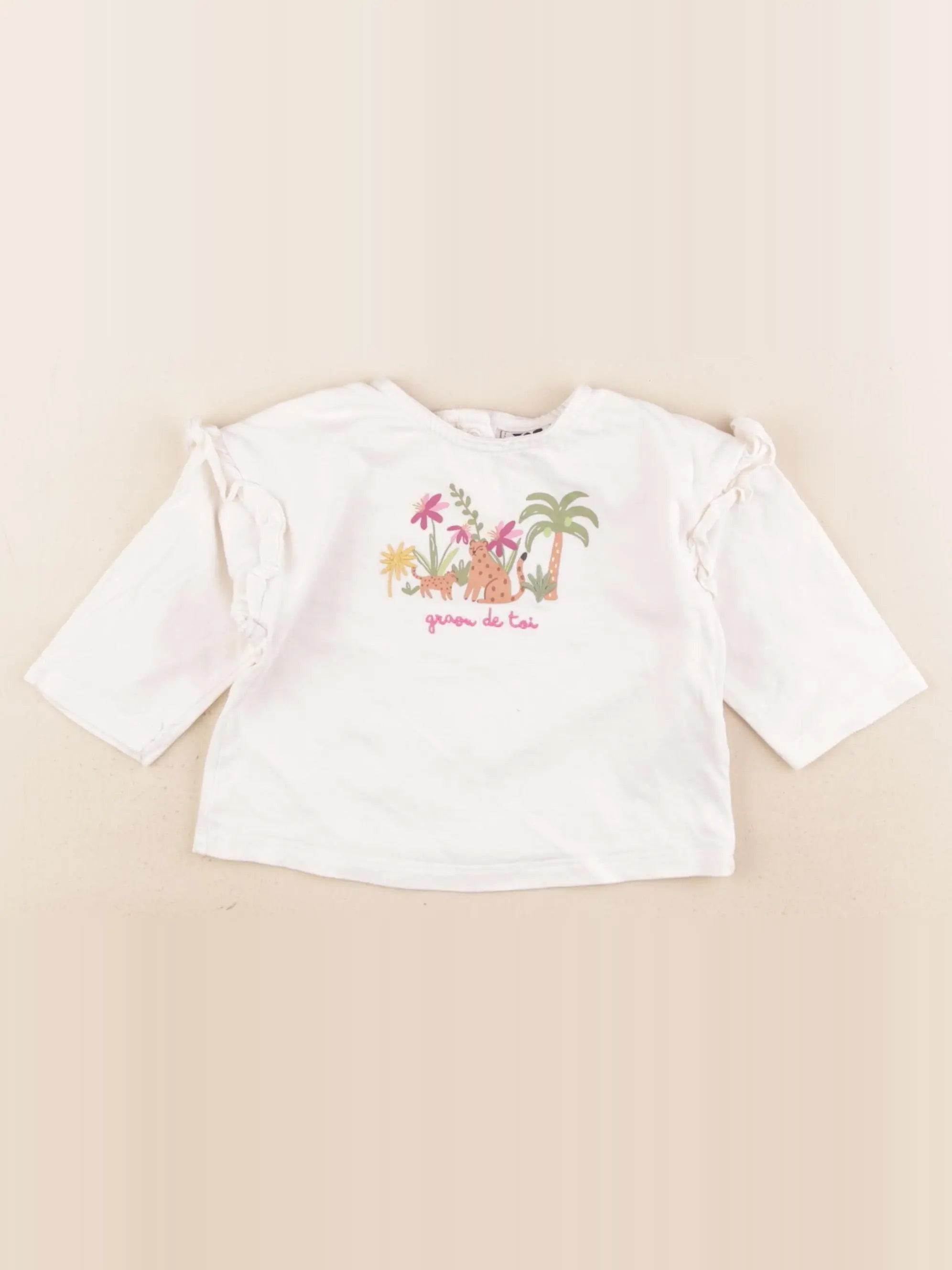 Tape à l'oeil - tee-shirt beige - 9 mois