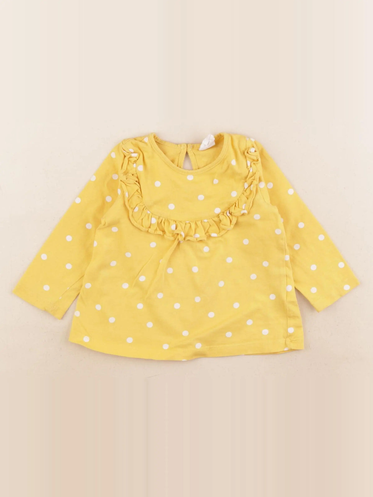 H&M - tee-shirt jaune - 6/9 mois