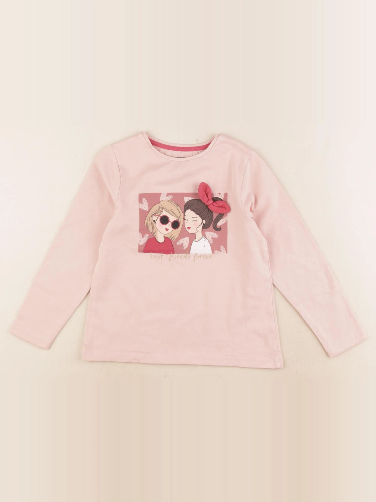 Vertbaudet - tee-shirt rose - 6 ans