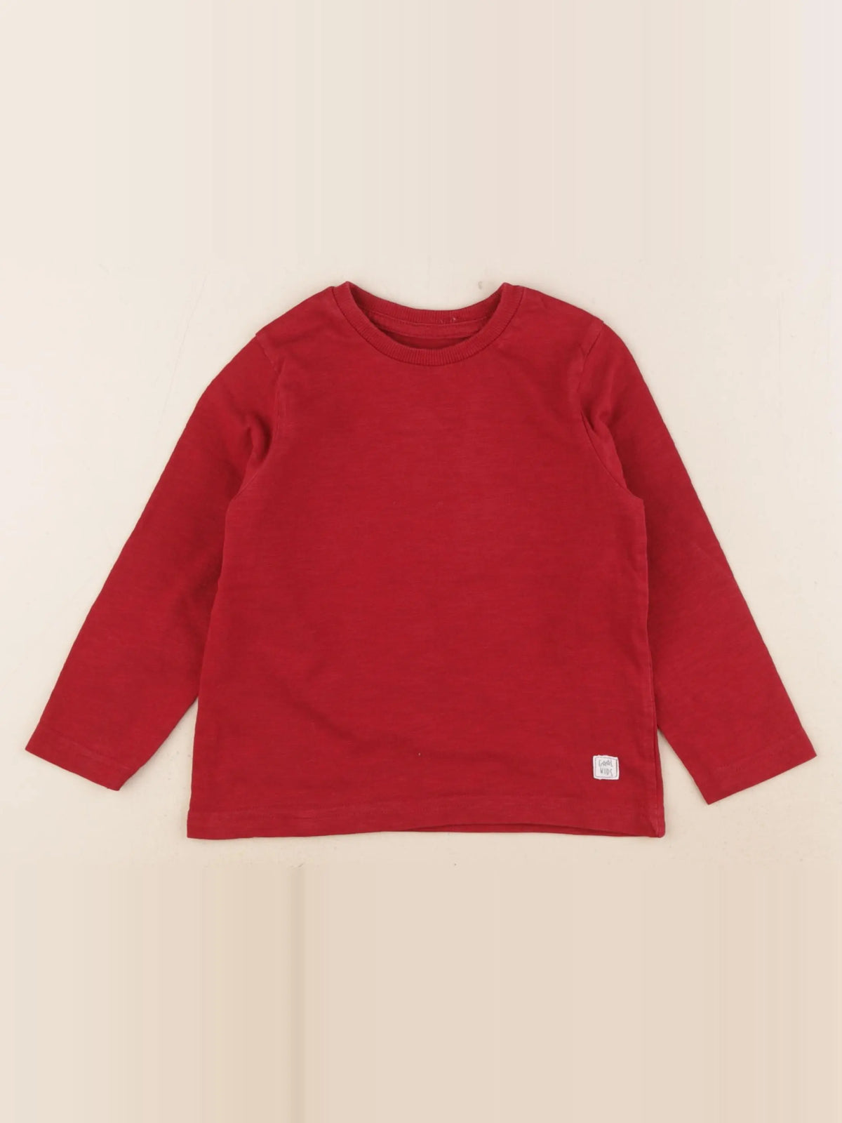 Vertbaudet - tee-shirt rouge - 3 ans