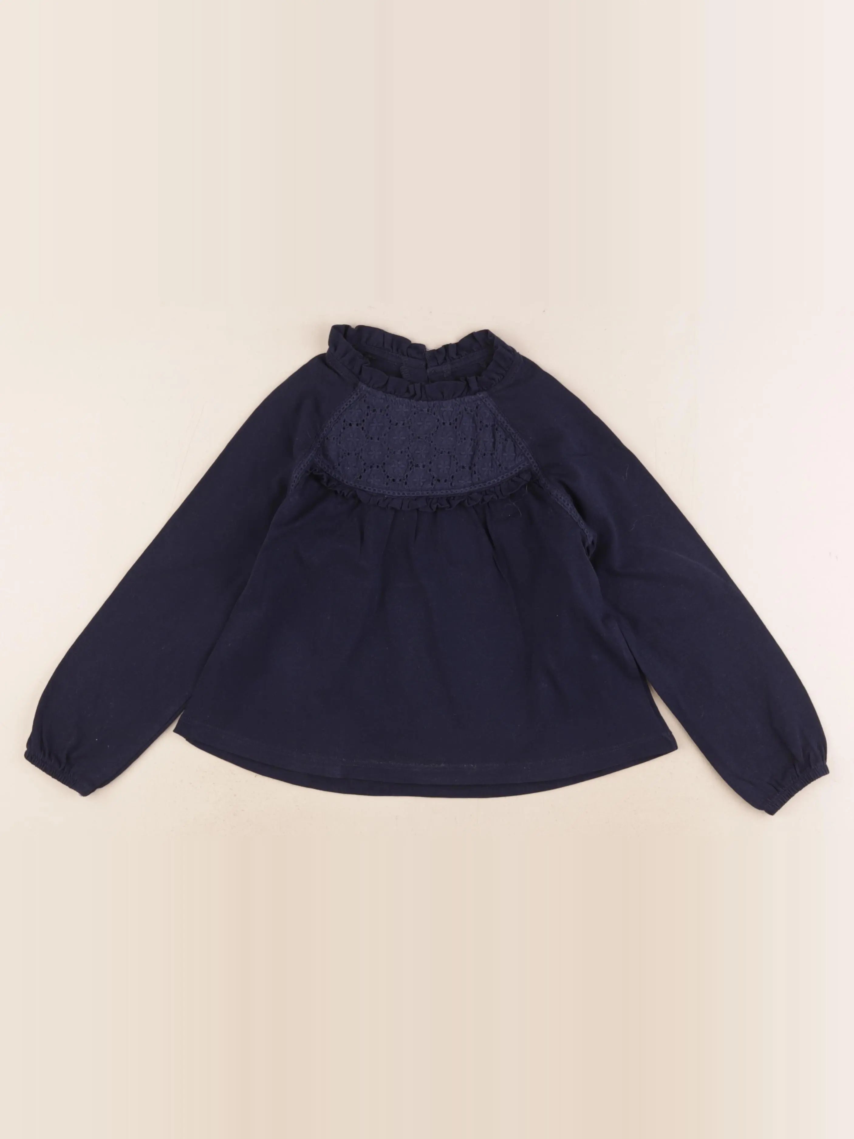 Vertbaudet - tee-shirt bleu - 5 ans