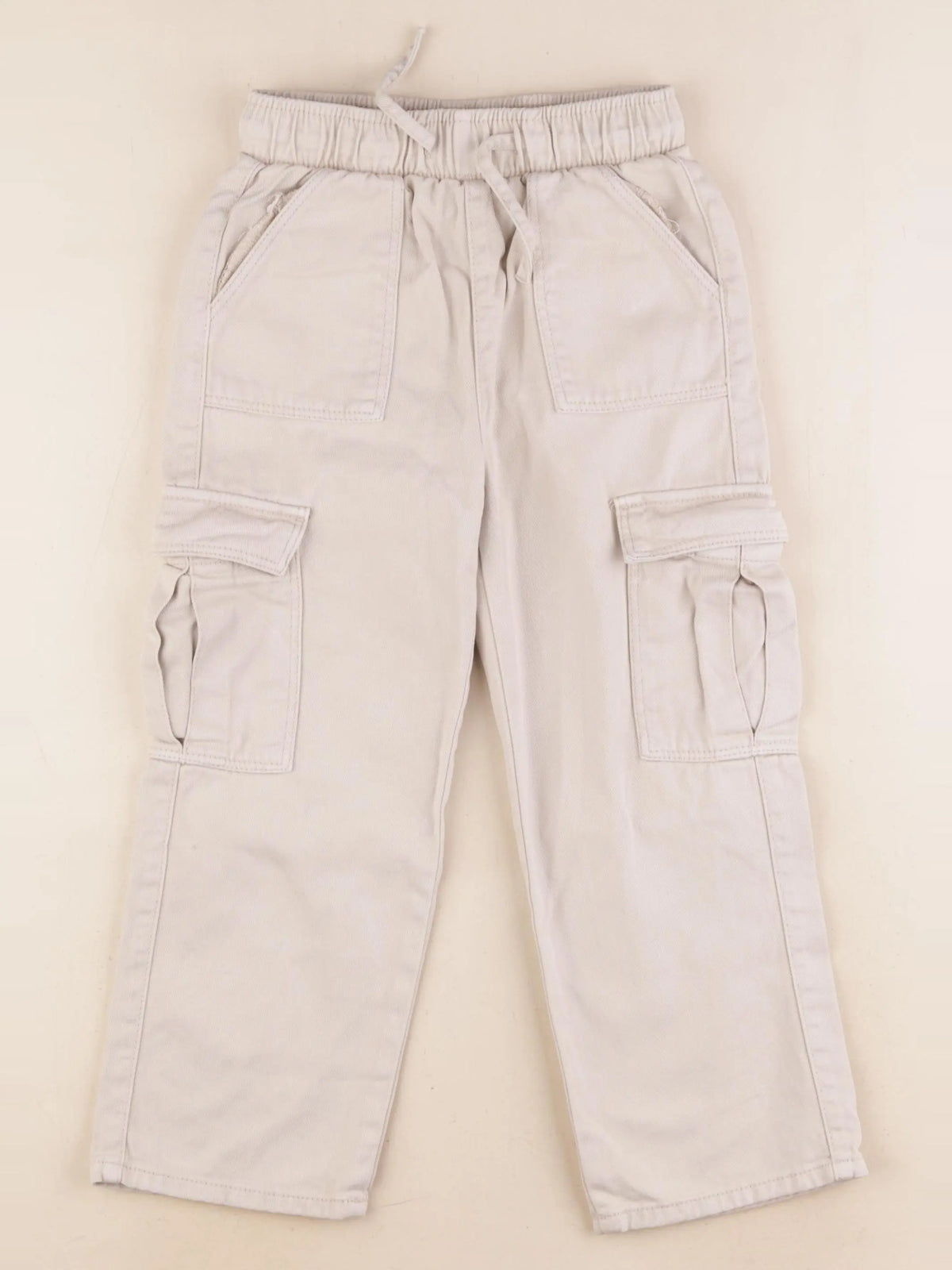 Vertbaudet - pantalon beige - 6 ans