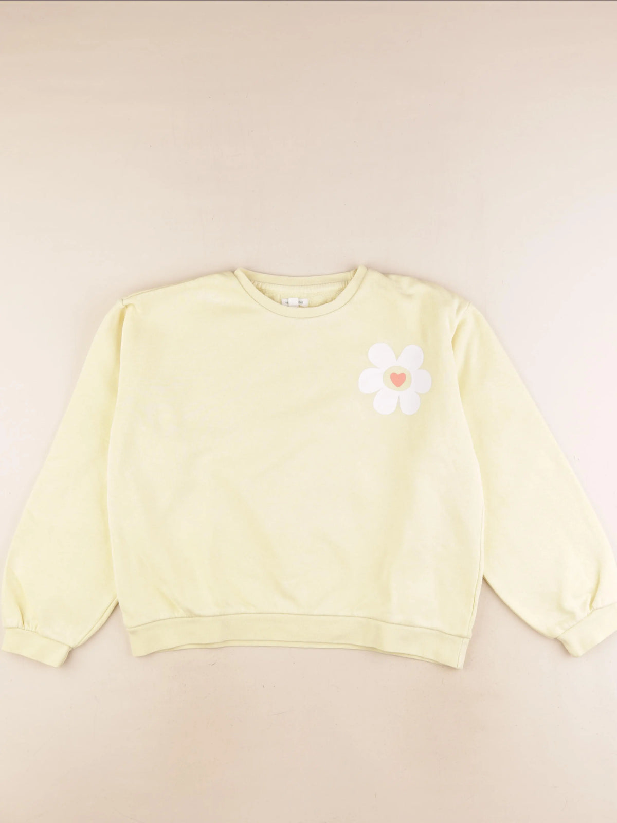 Vertbaudet - sweat jaune - 14 ans