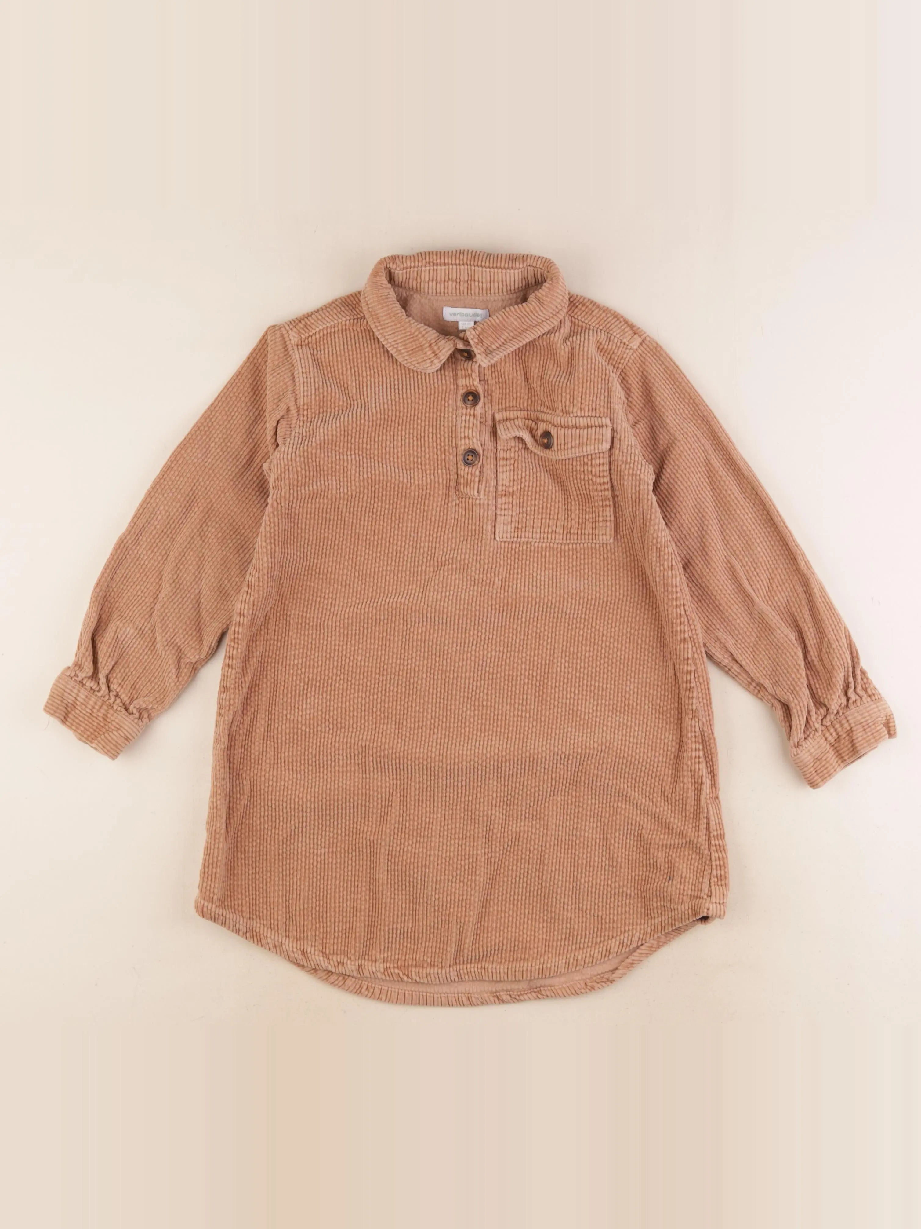 Vertbaudet - robe marron - 8 ans