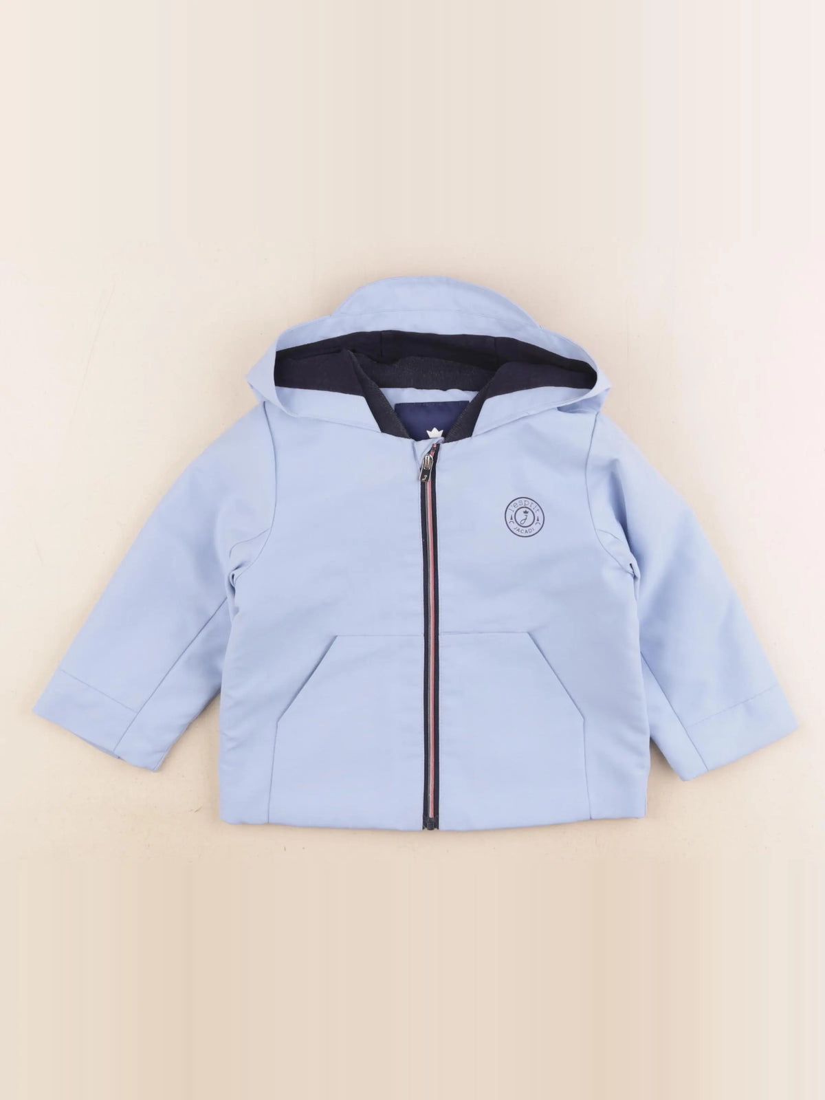 Jacadi - veste doublé bleu - 18 mois
