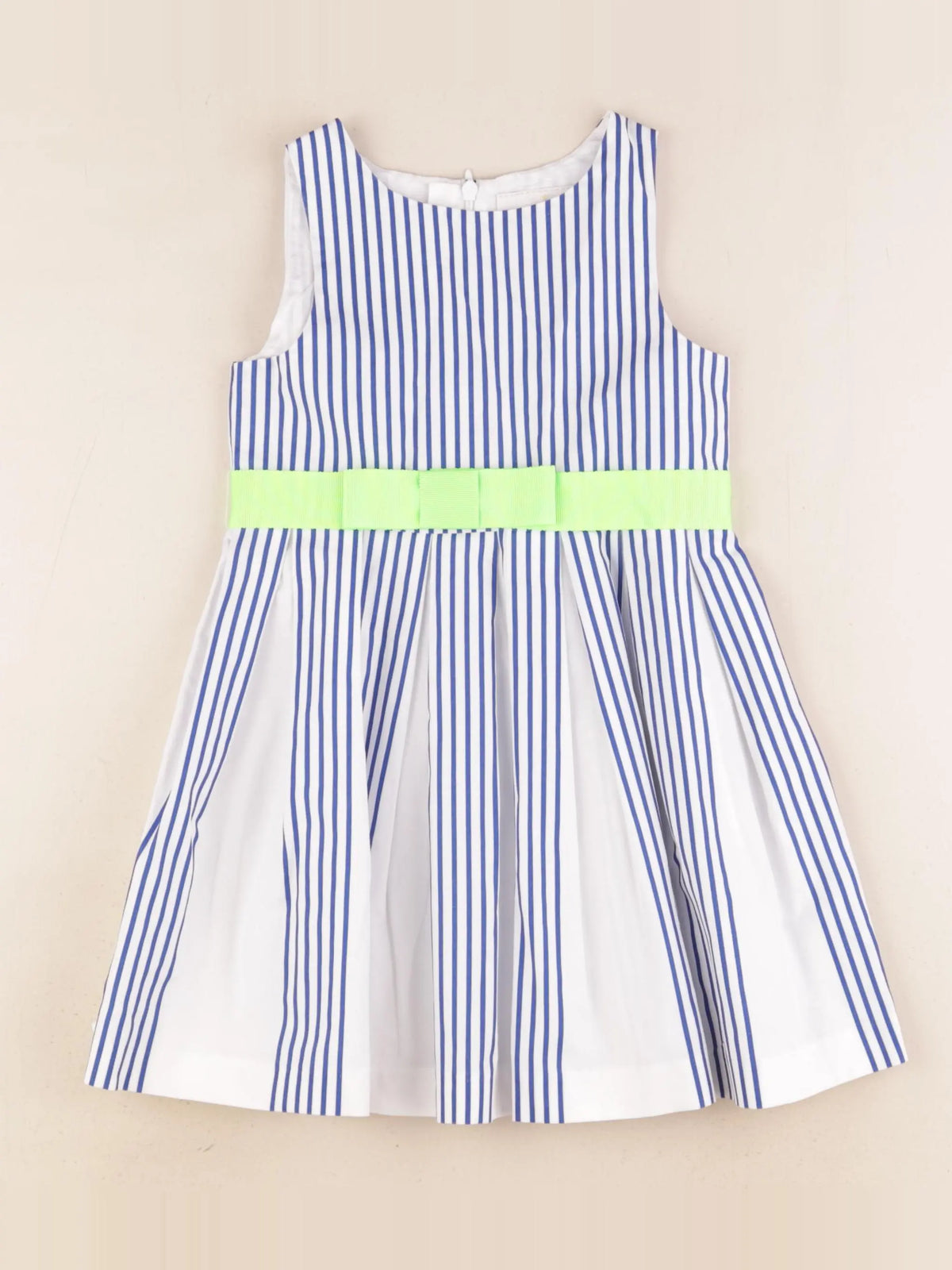 Jacadi - robe blanc, bleu - 4 ans