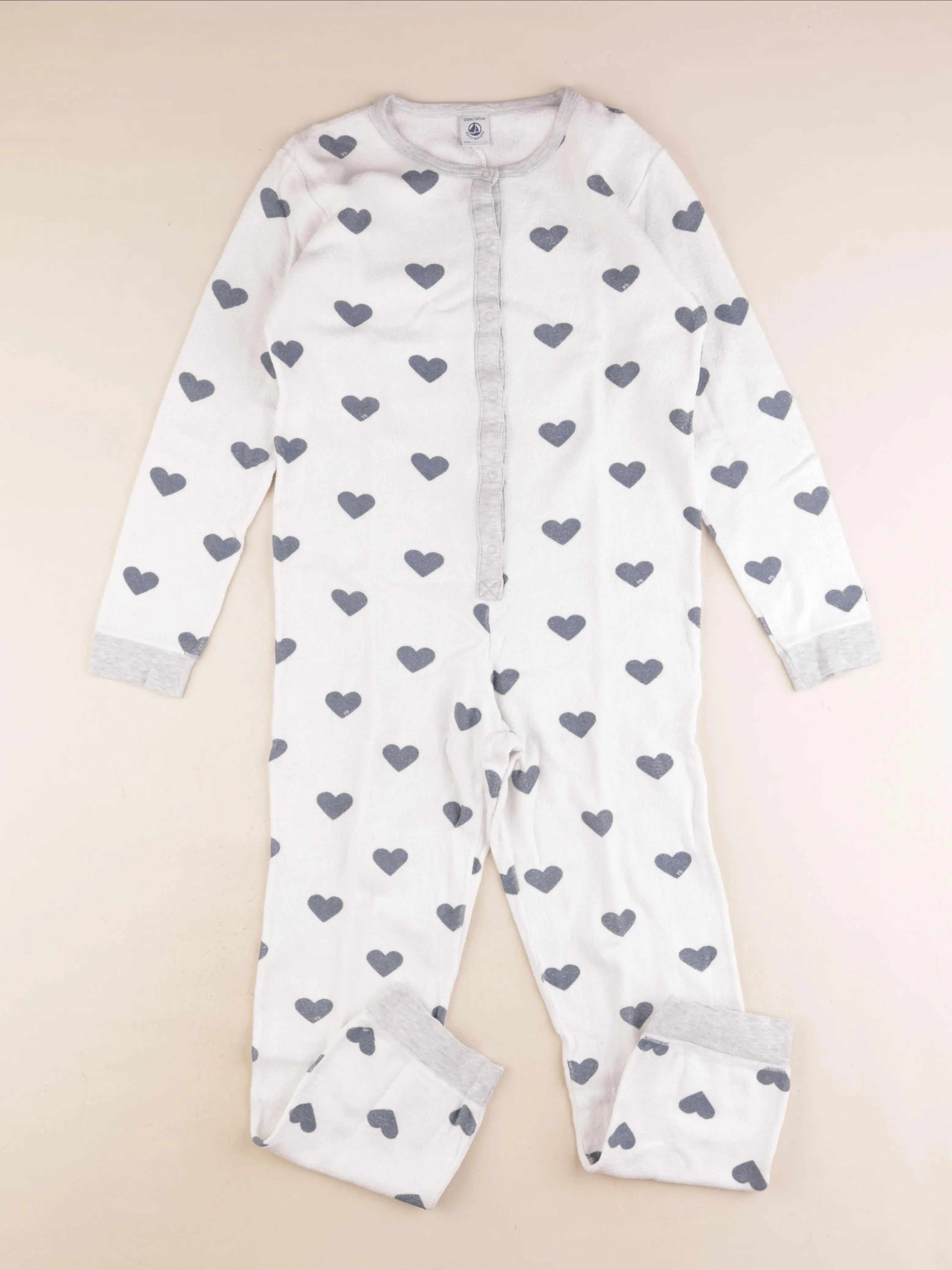 Petit Bateau - pyjama coton bleu - 10 ans