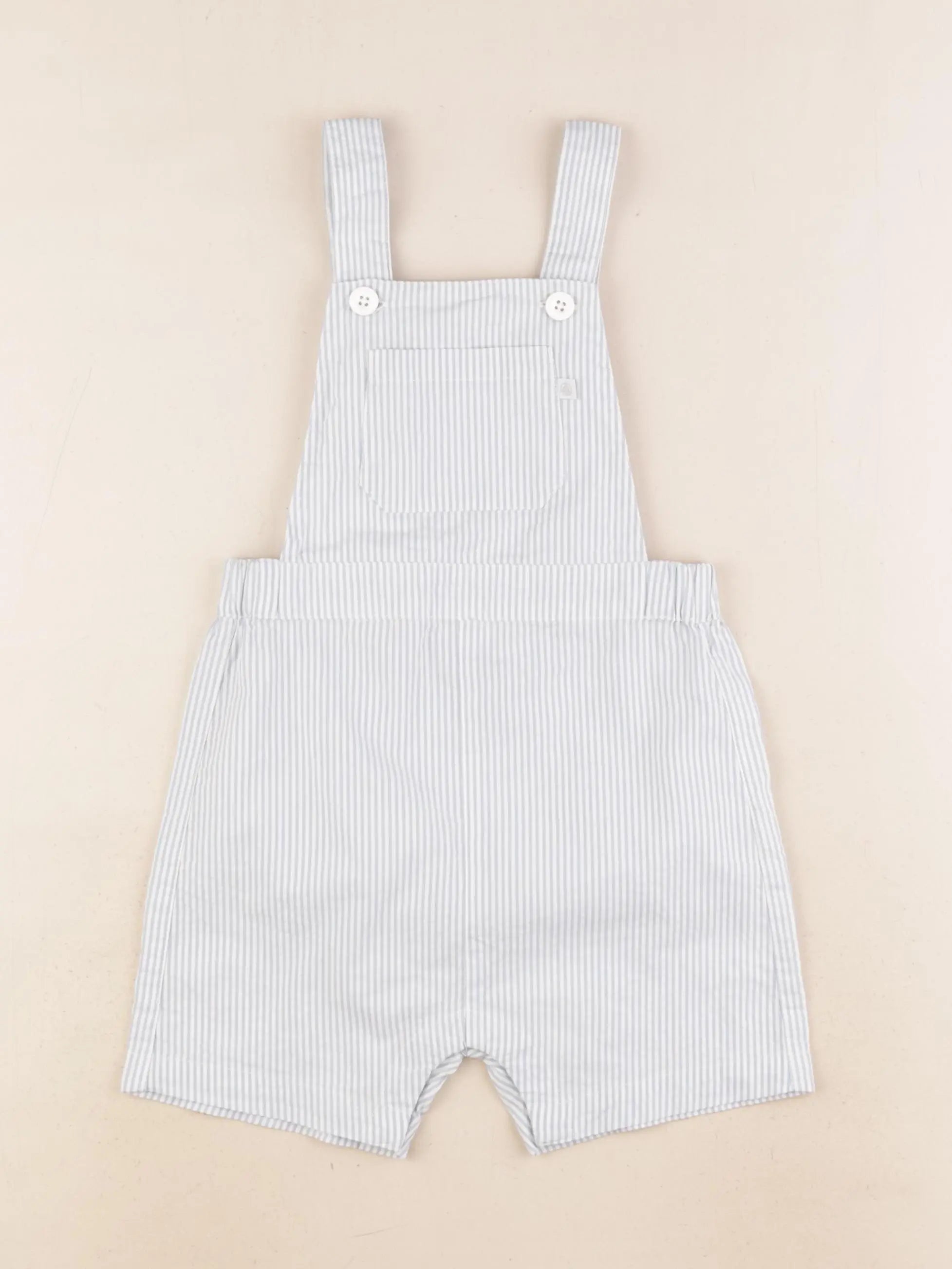 Petit Bateau - salopette blanc, bleu - 24 mois
