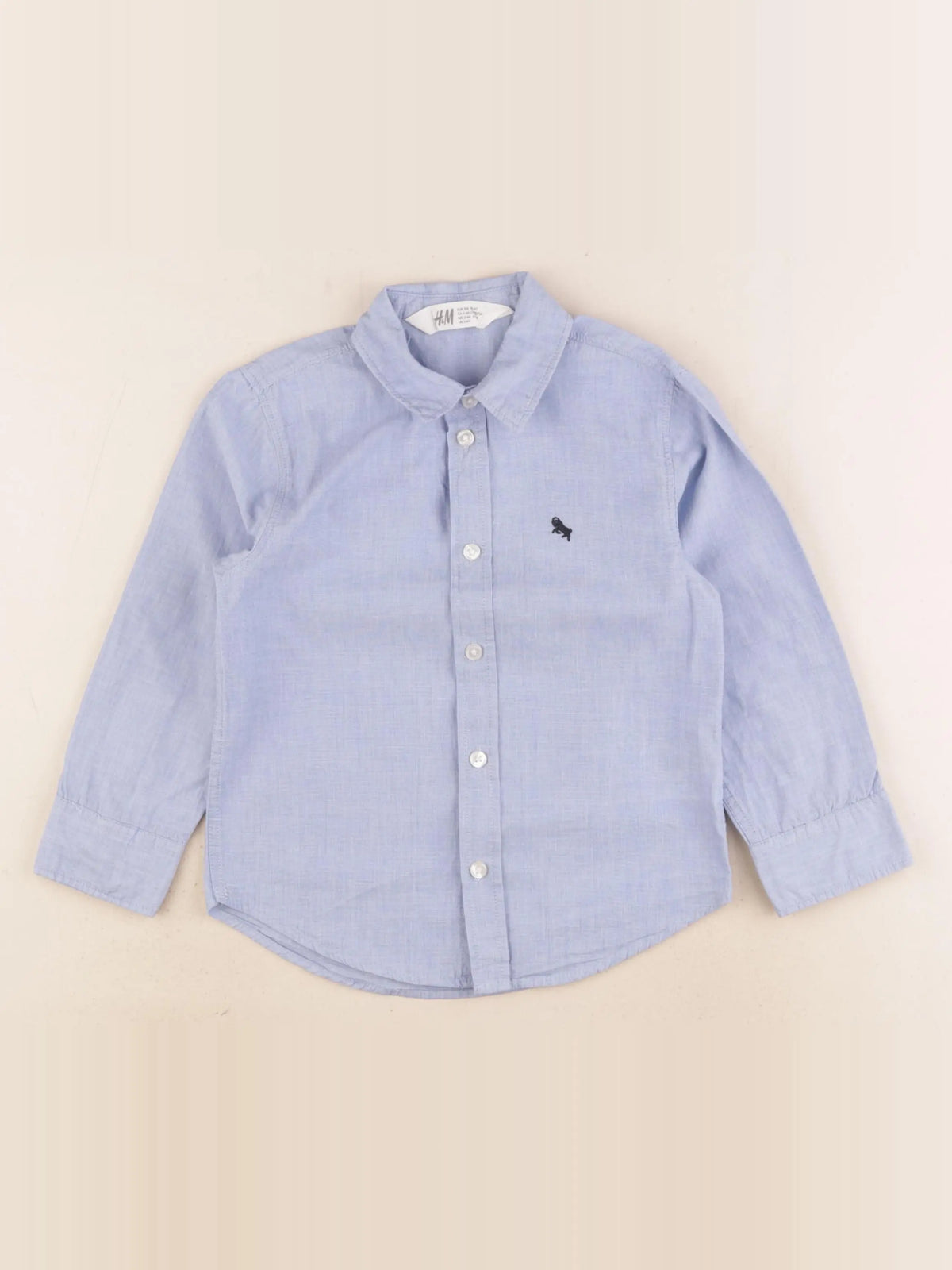 H&M - chemise bleu - 3/4 ans