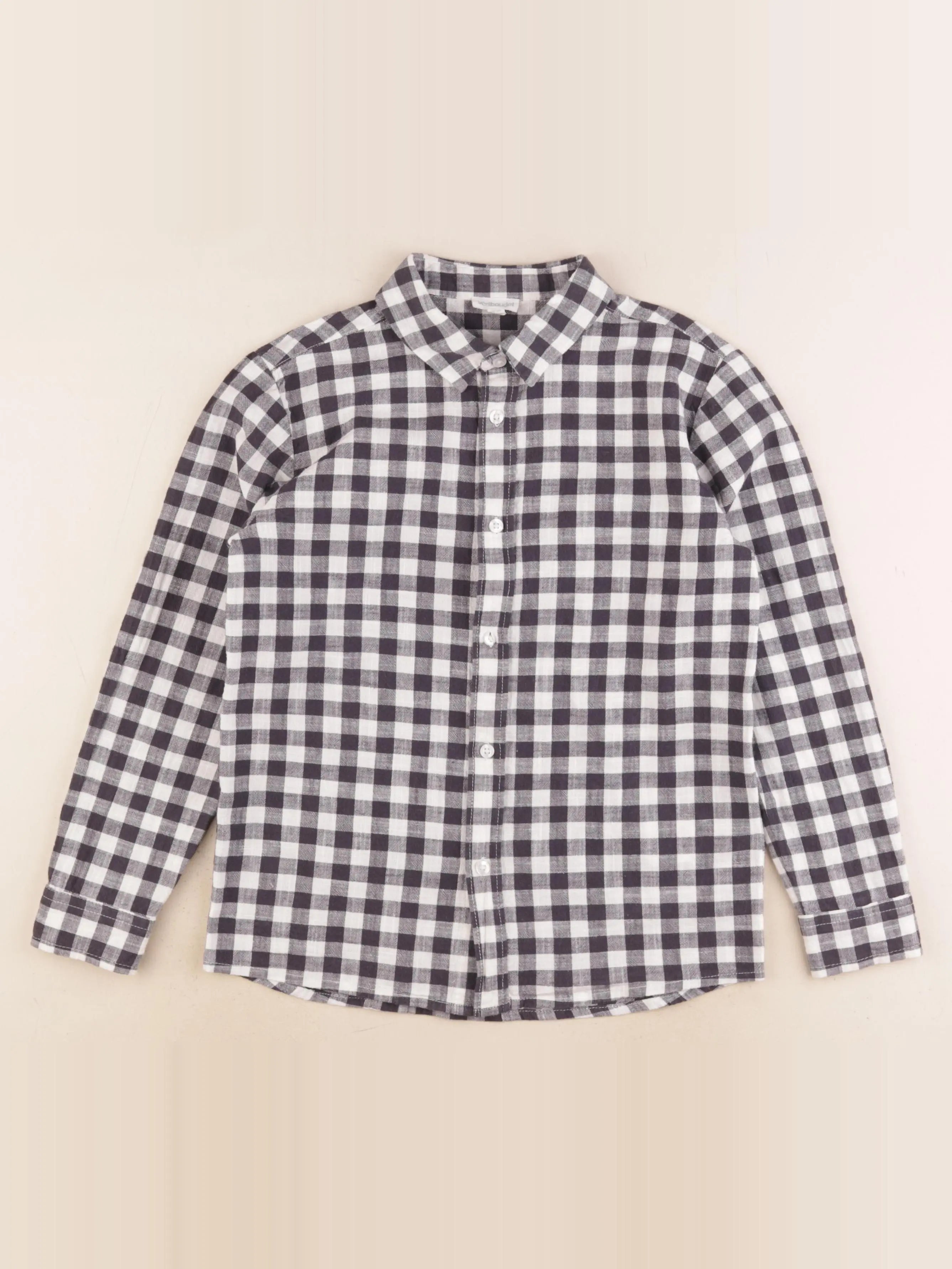 Vertbaudet - chemise gris - 10 ans