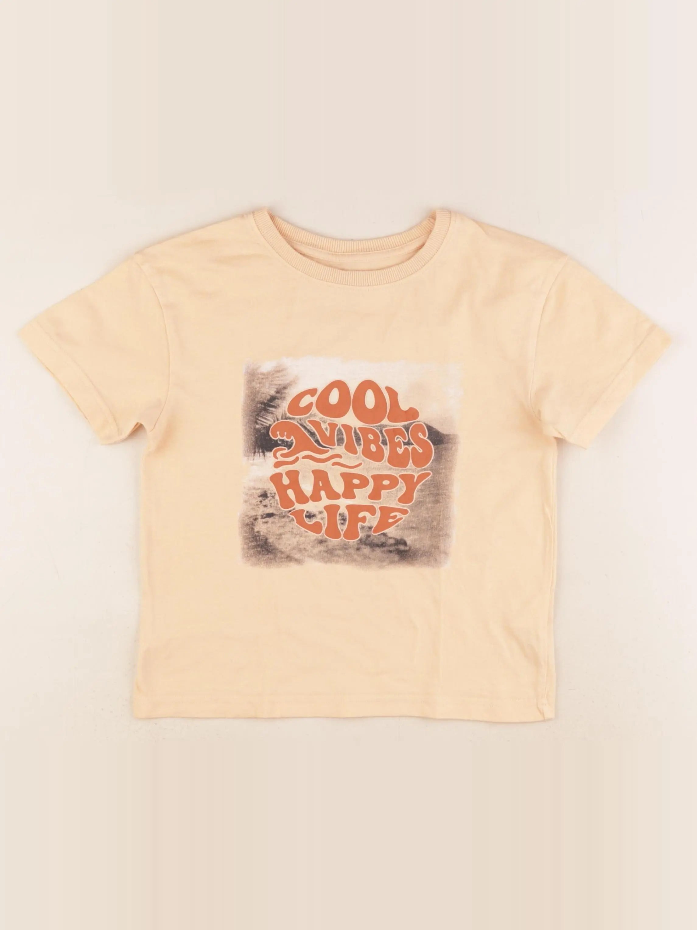 Vertbaudet - tee-shirt orange - 6 ans