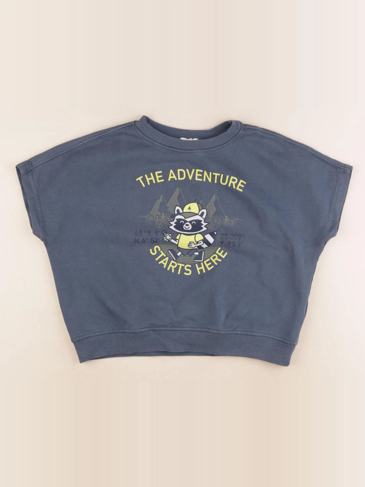 Vertbaudet - tee-shirt bleu - 8 ans