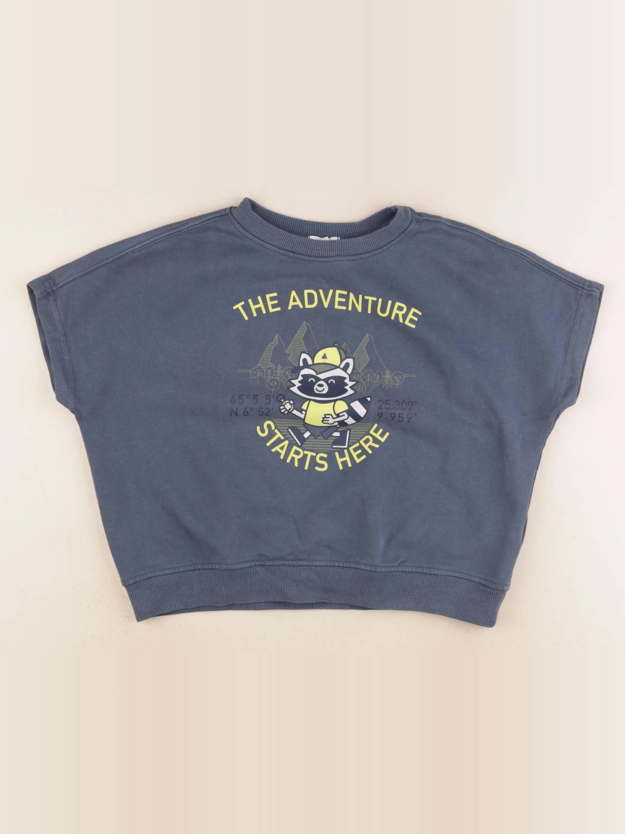 Vertbaudet - tee-shirt bleu - 8 ans
