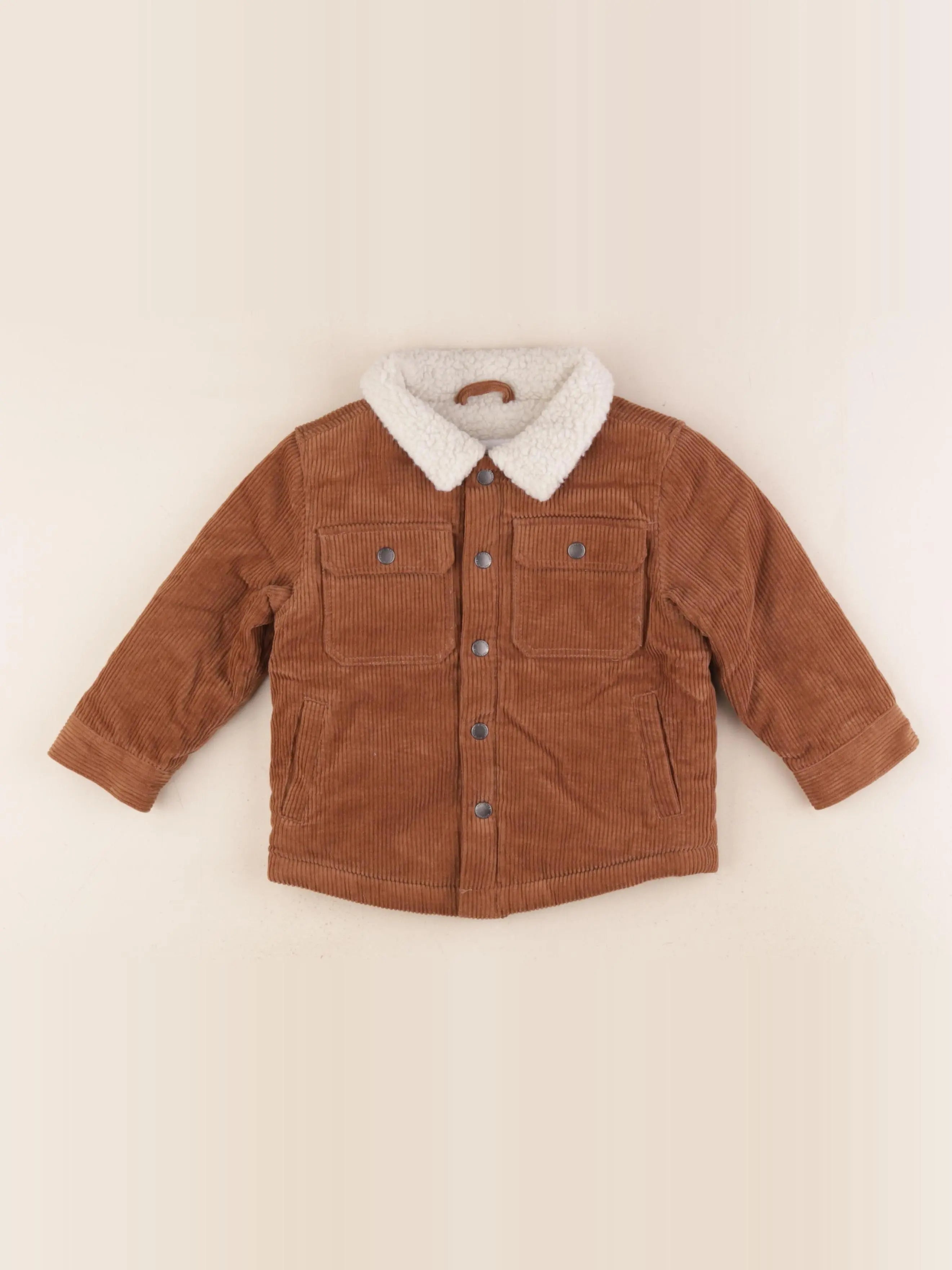 Vertbaudet - veste marron - 18 mois