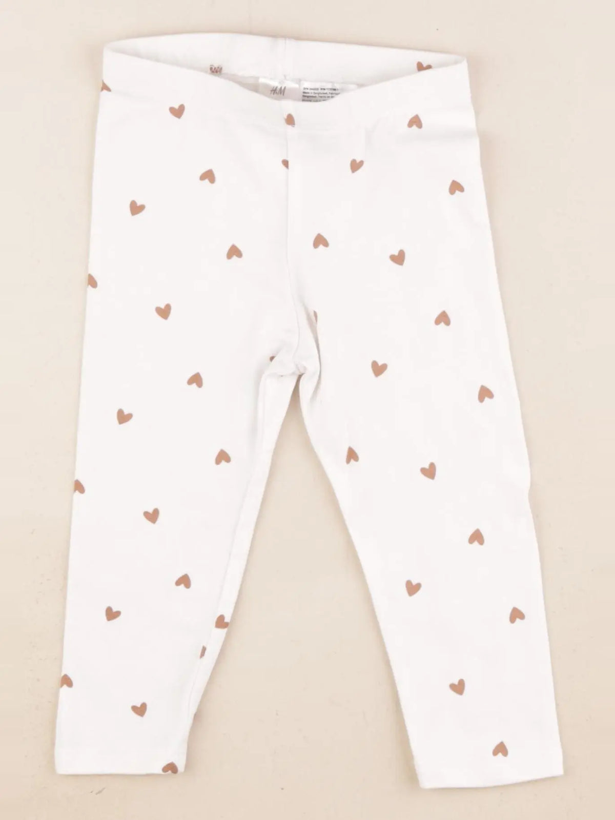 H&M - legging blanc - 12/18 mois