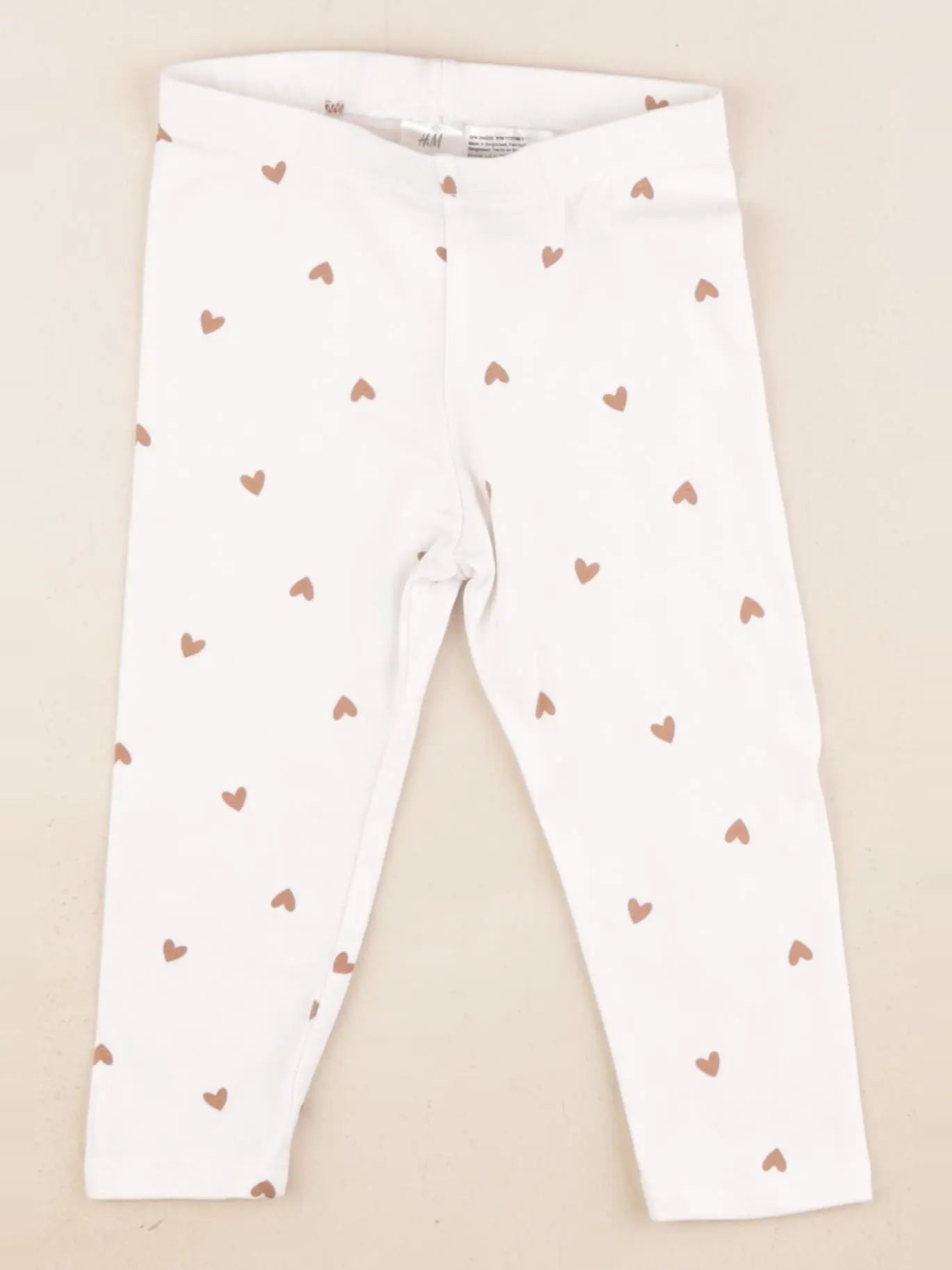 H&M - legging blanc - 12/18 mois