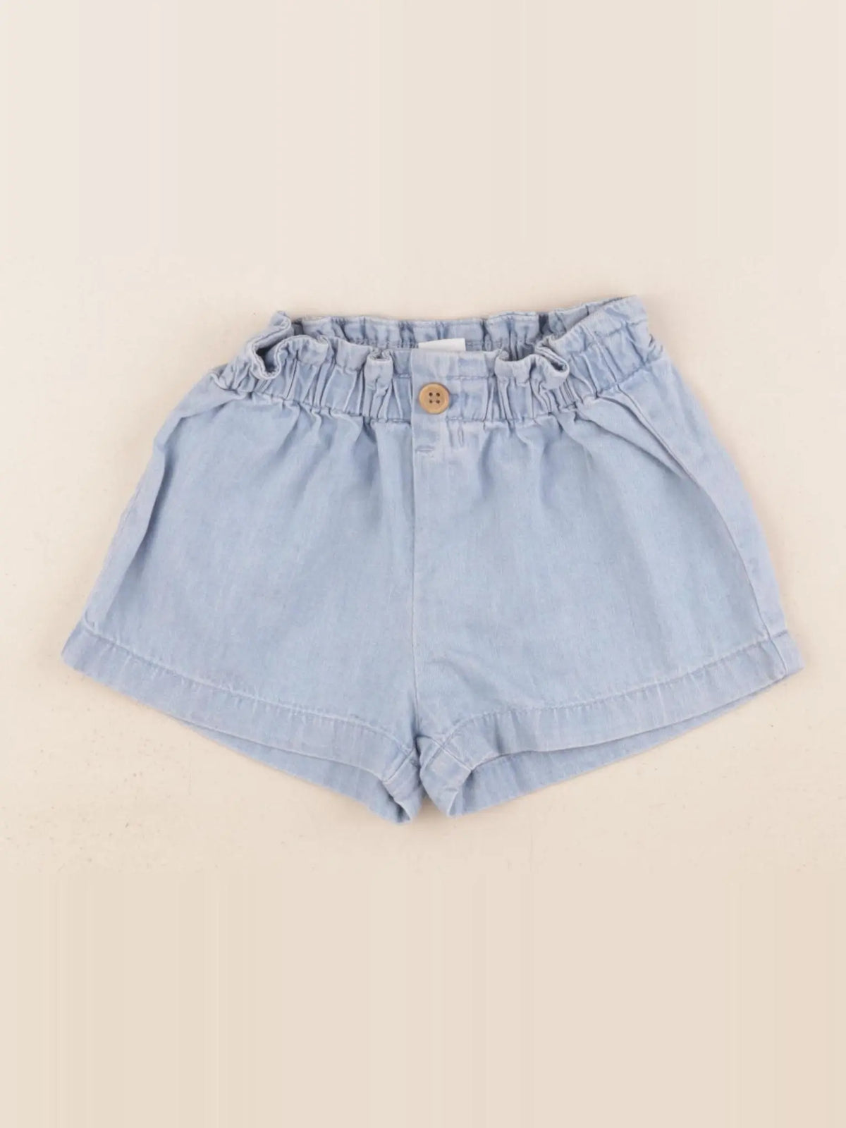 H&M - short bleu - 4/6 mois