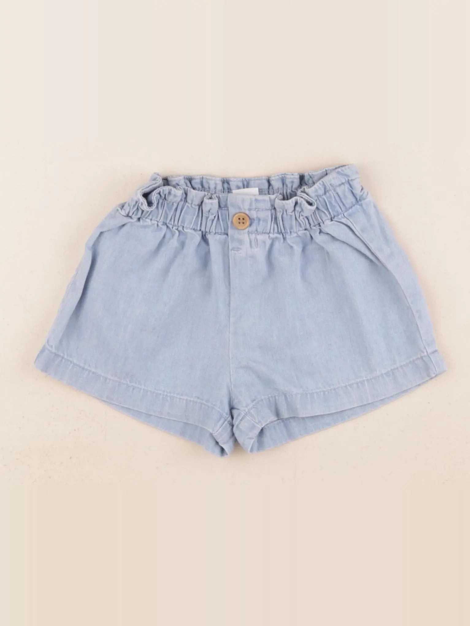 H&M - short bleu - 4/6 mois