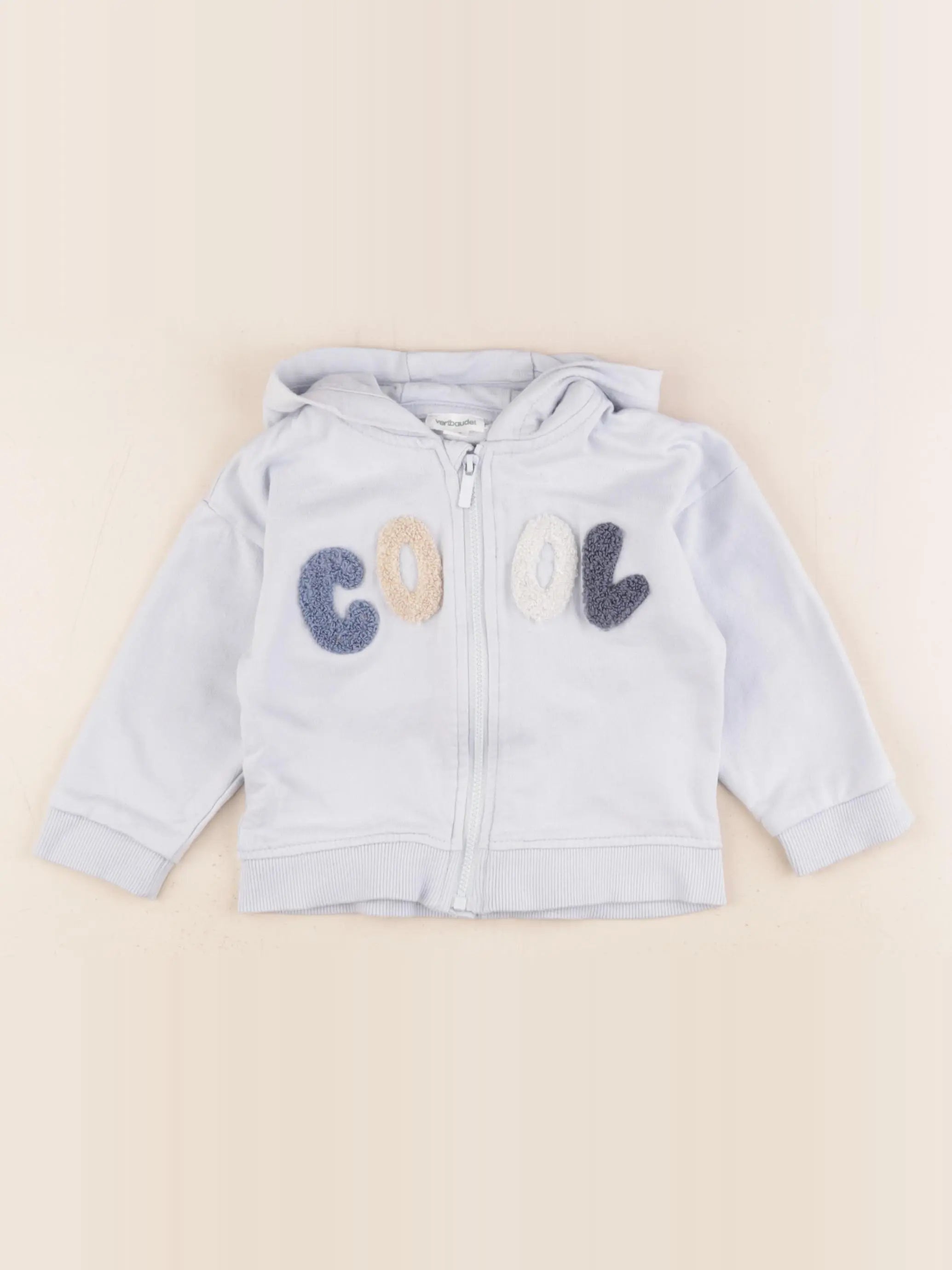 Vertbaudet - sweat bleu - 18 mois