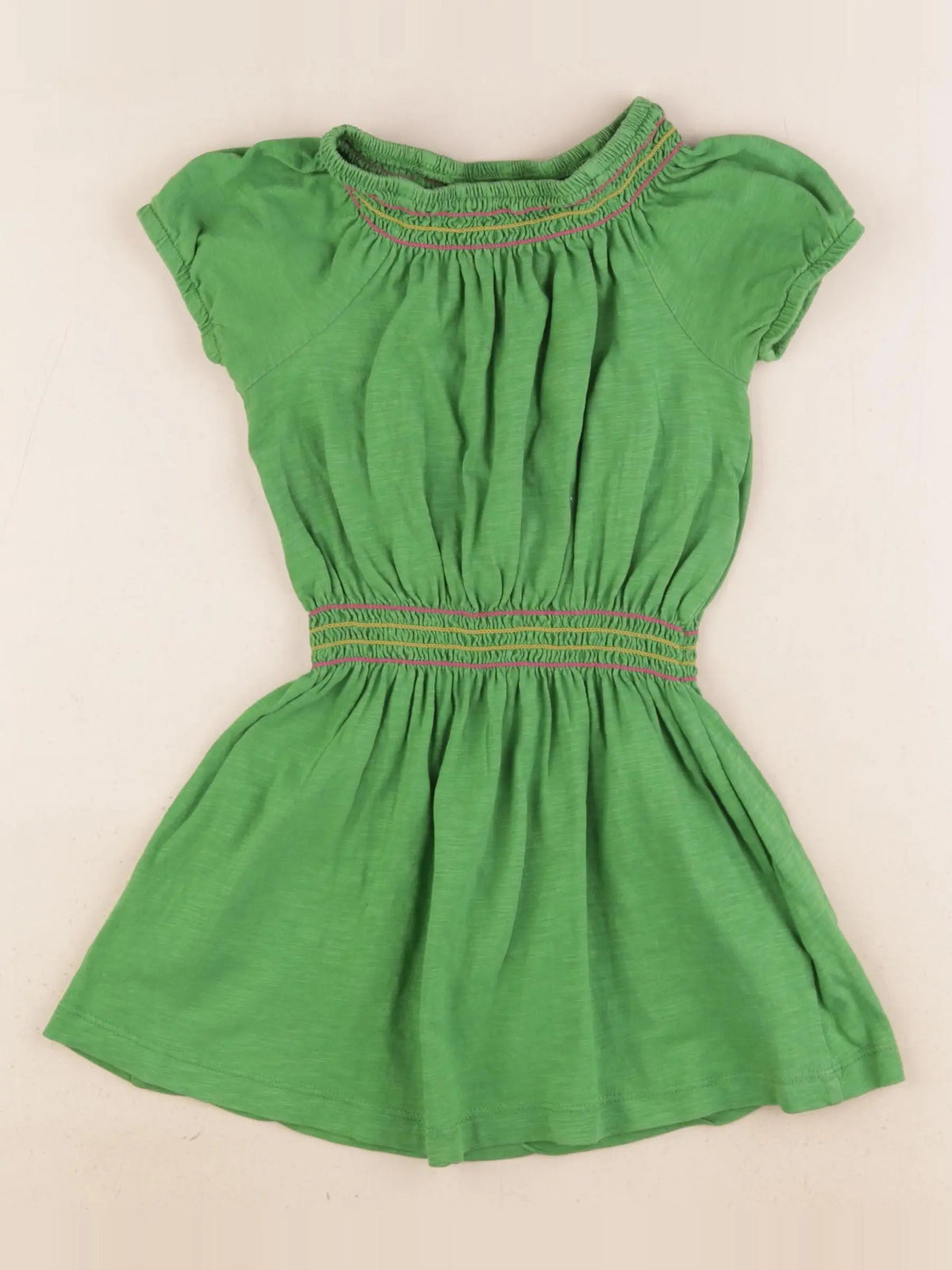 Monoprix - robe vert - 3 ans