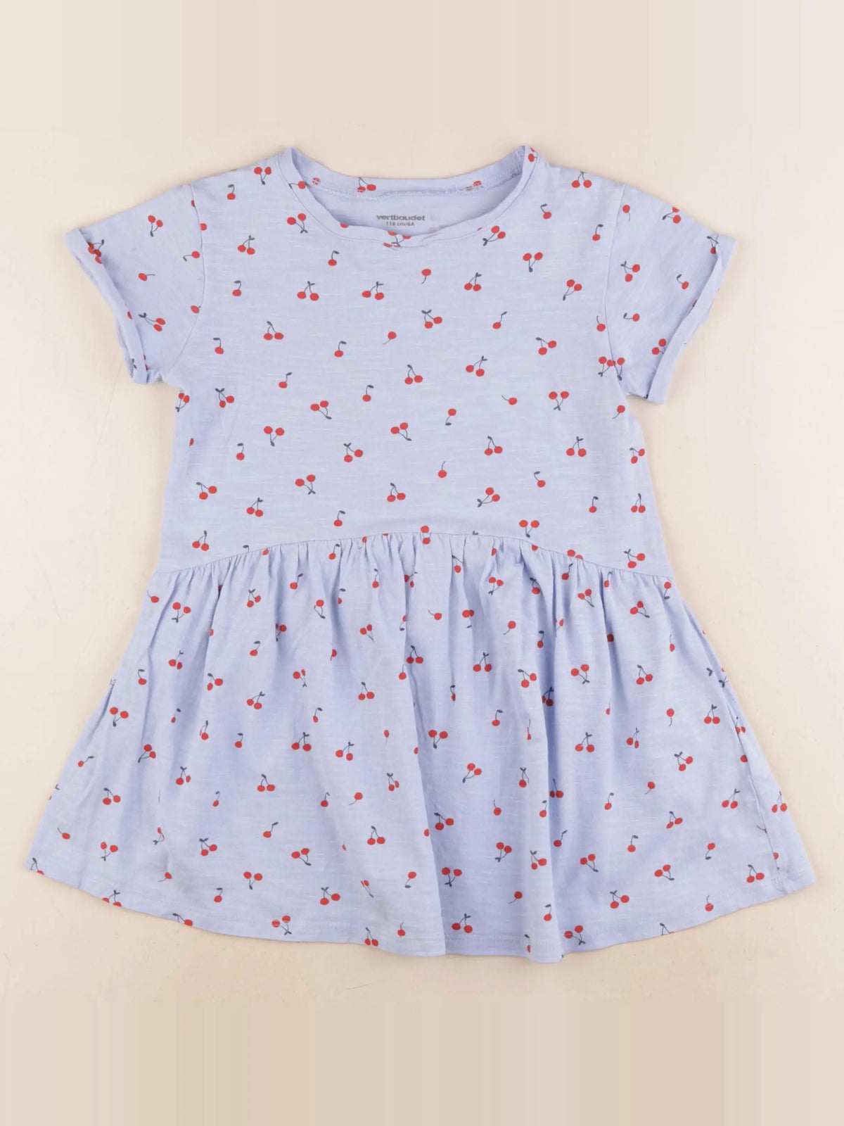 Vertbaudet - robe coton multicolore - 6 ans