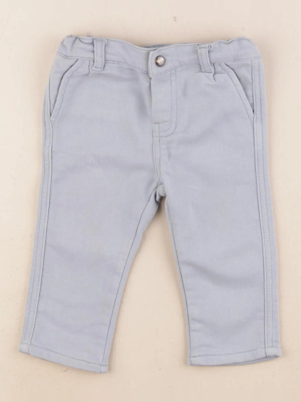 Vertbaudet - pantalon bleu - 9 mois