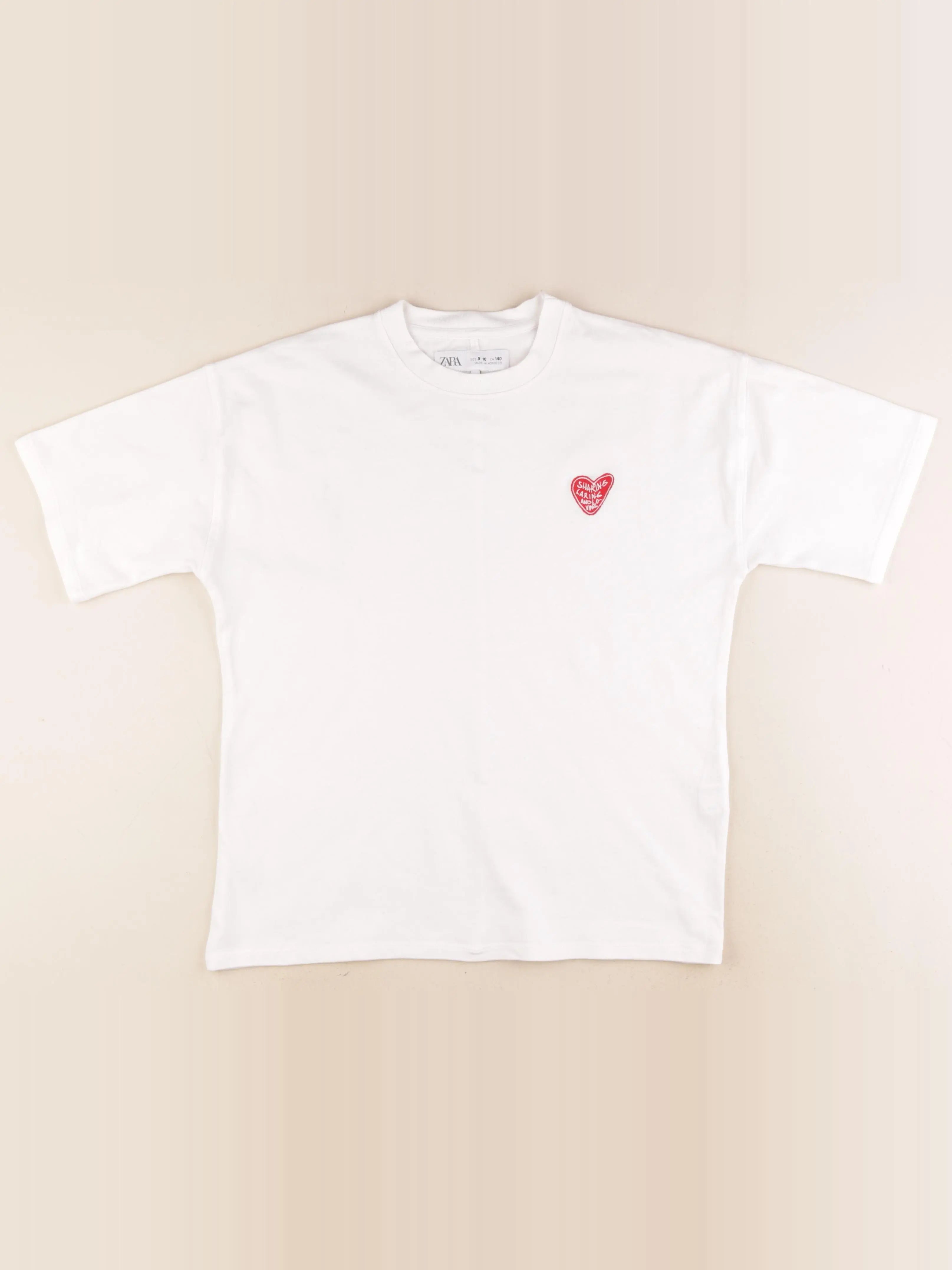 Zara - tee-shirt blanc - 9/10 ans