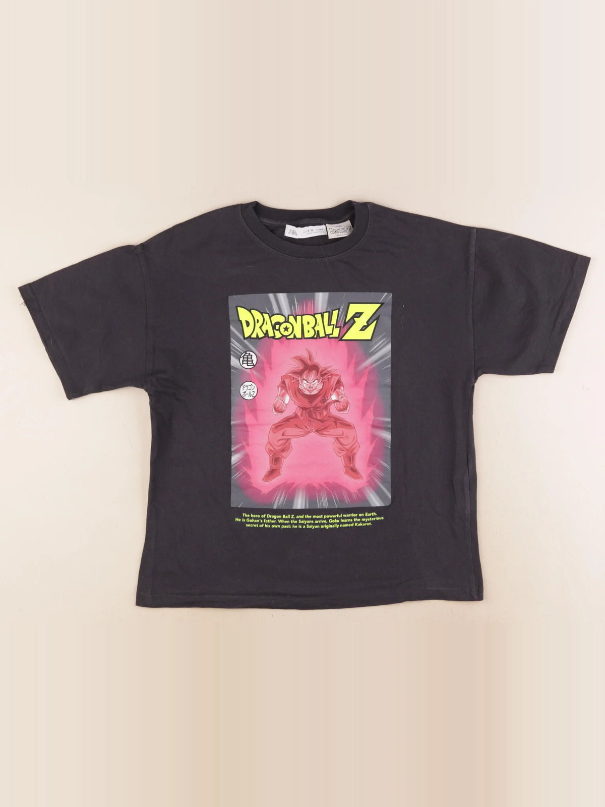 Zara - tee-shirt noir - 8/9 ans