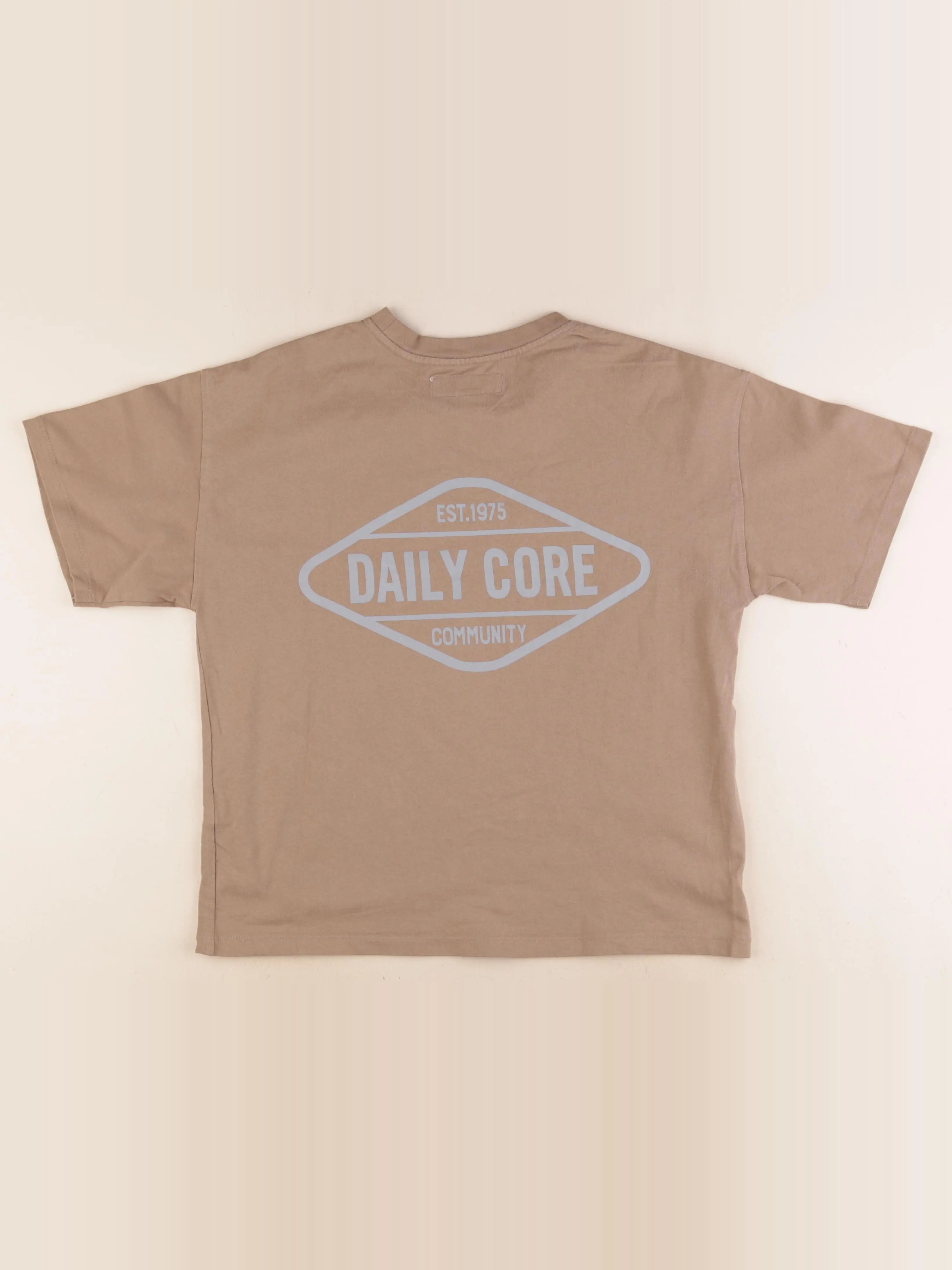 Zara - tee-shirt imprimé au dos beige - 11/12 ans