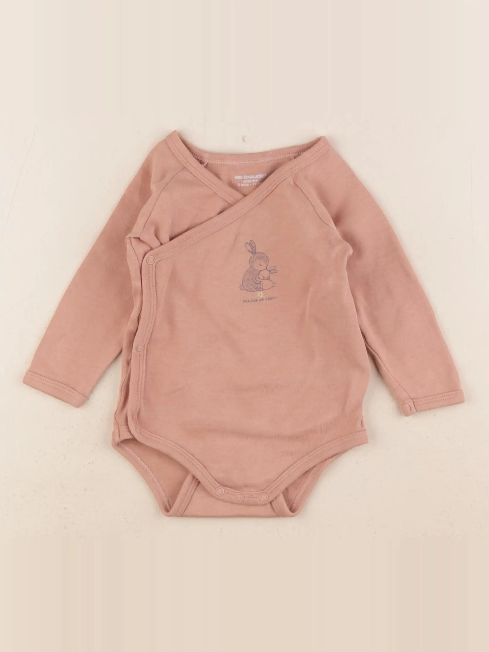 Vertbaudet - body marron - 9 mois