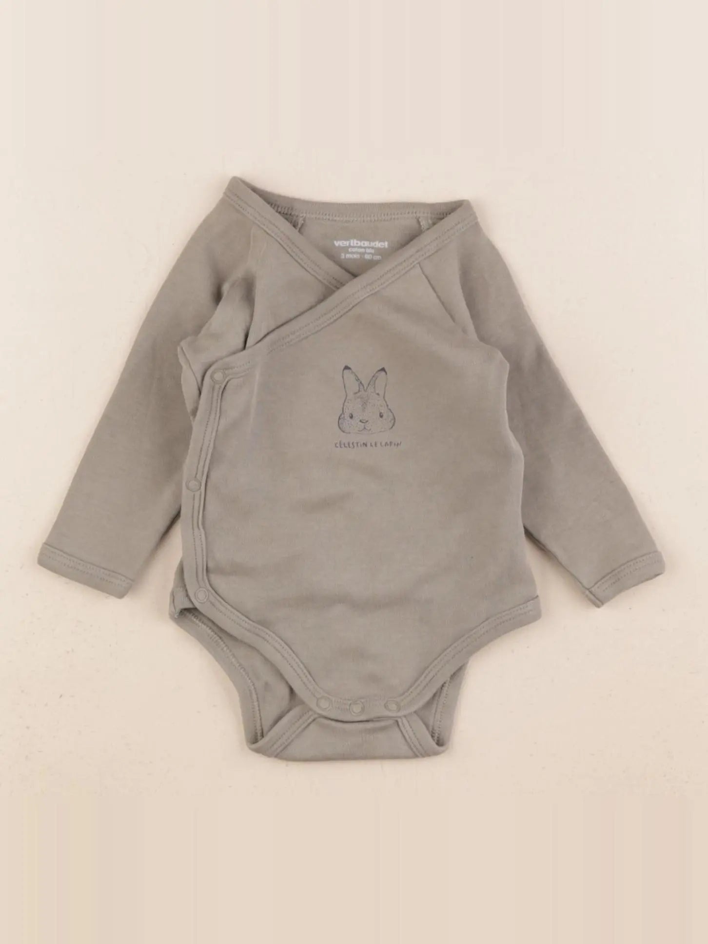 Vertbaudet - body vert - 3 mois