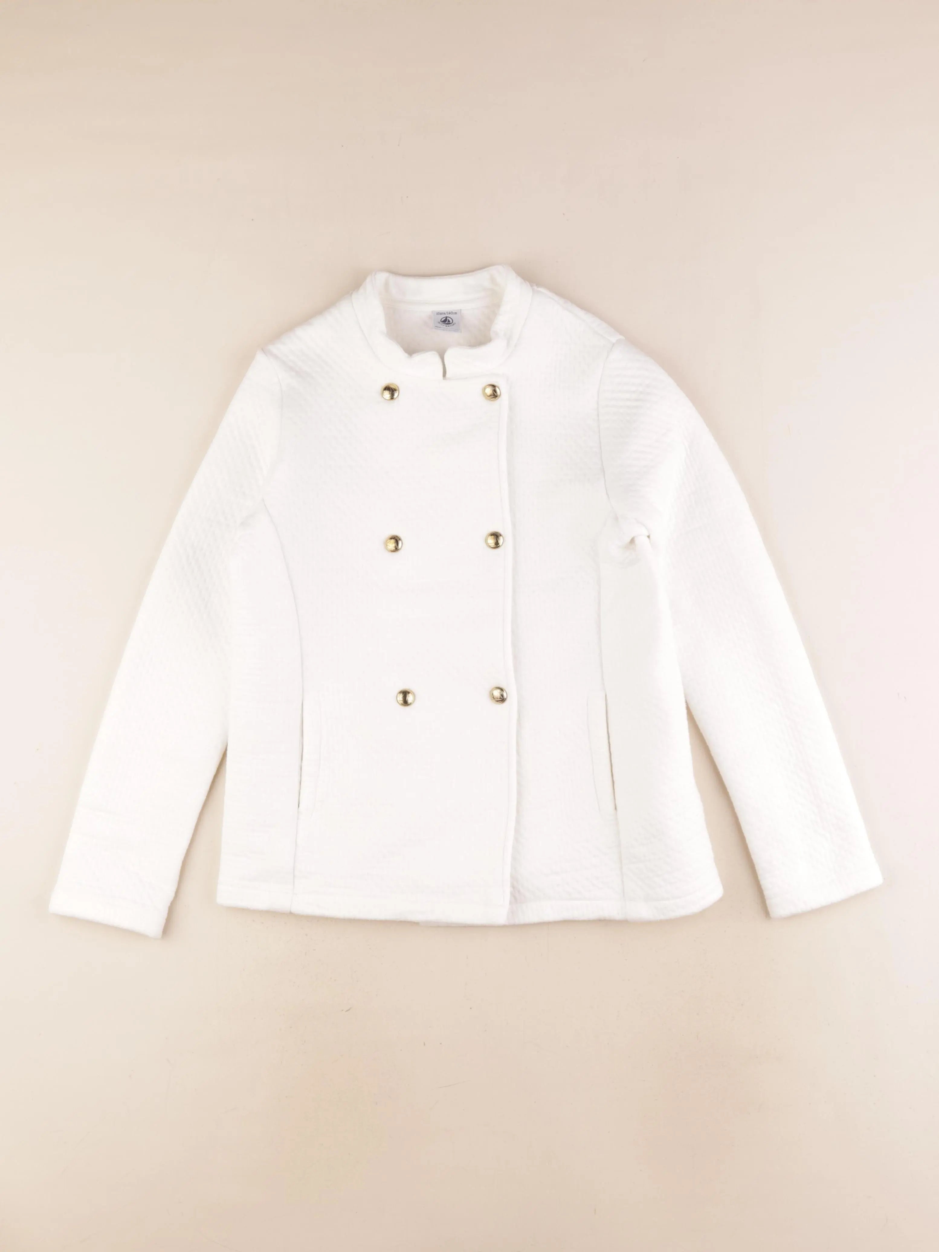 Petit Bateau - veste blanc - 10 ans