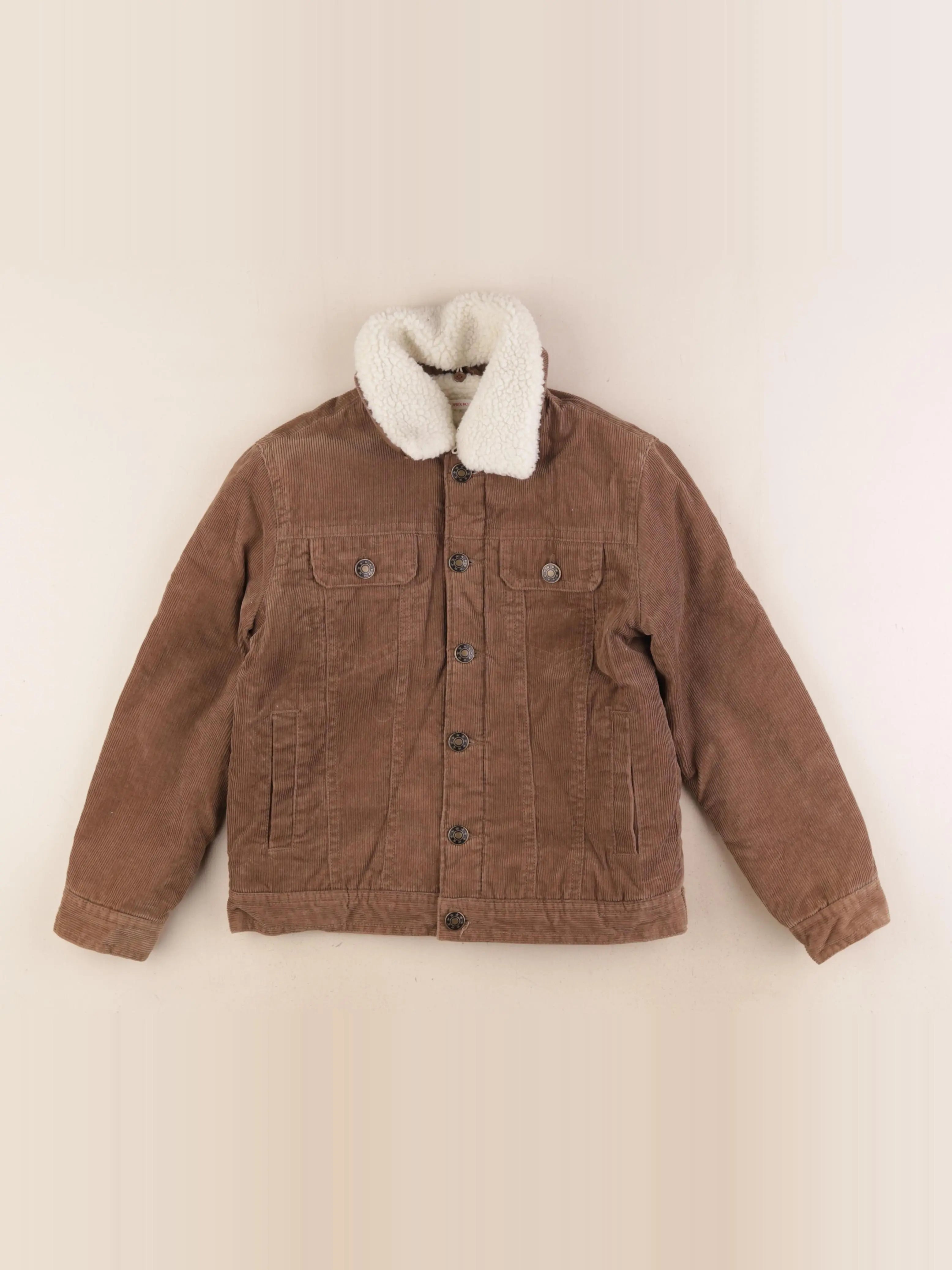 Monoprix - veste doublé marron - 8 ans
