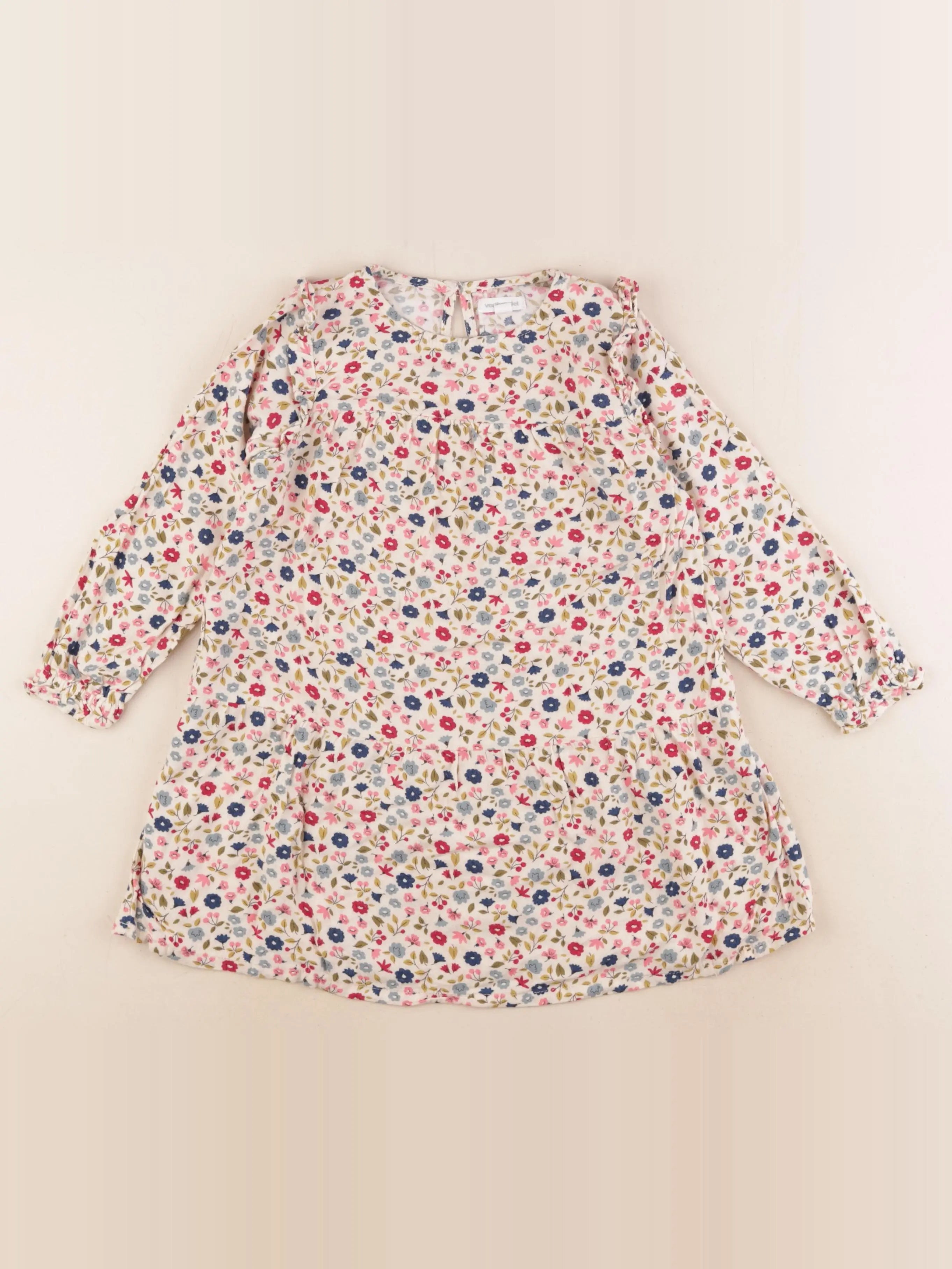 Vertbaudet - robe multicolore - 5 ans