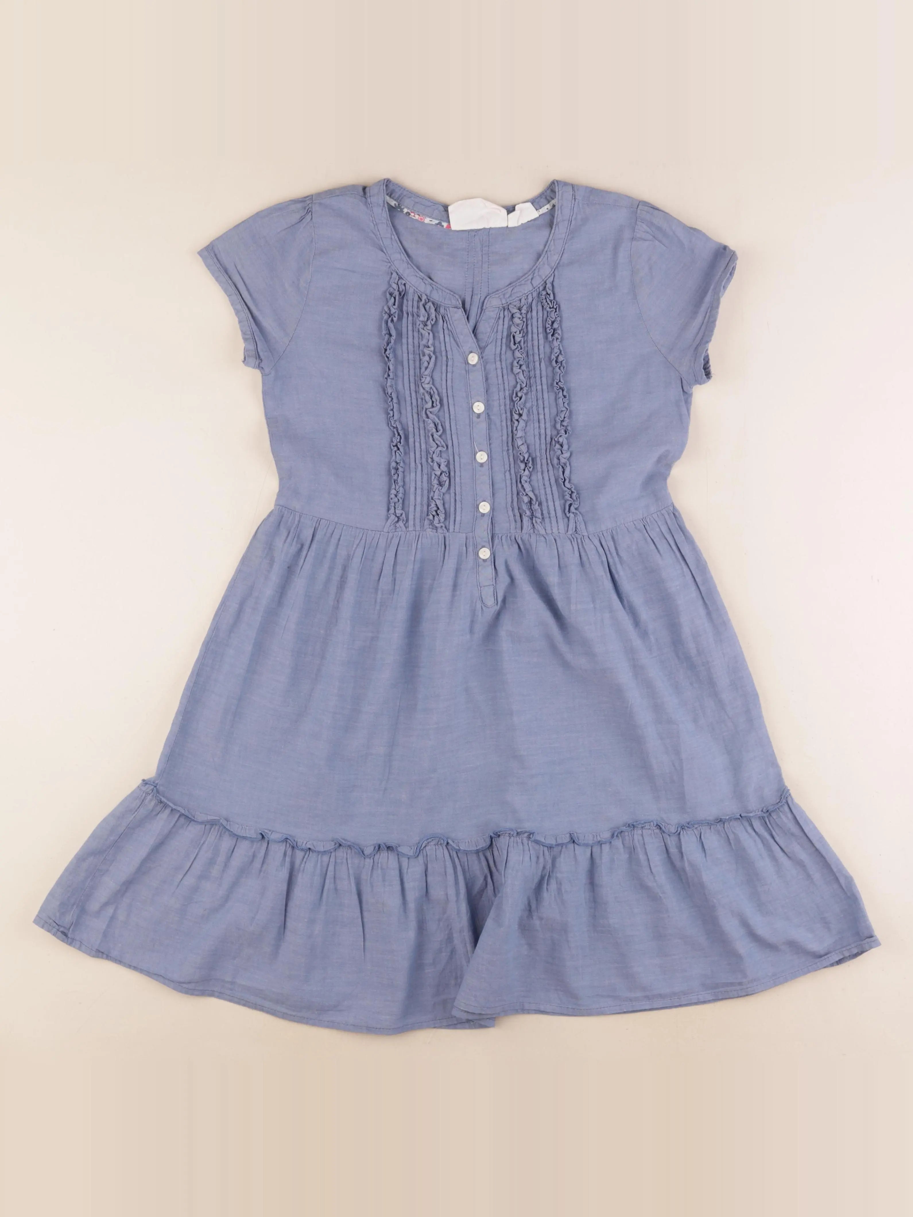 H&M - robe bleu - 10/11 ans