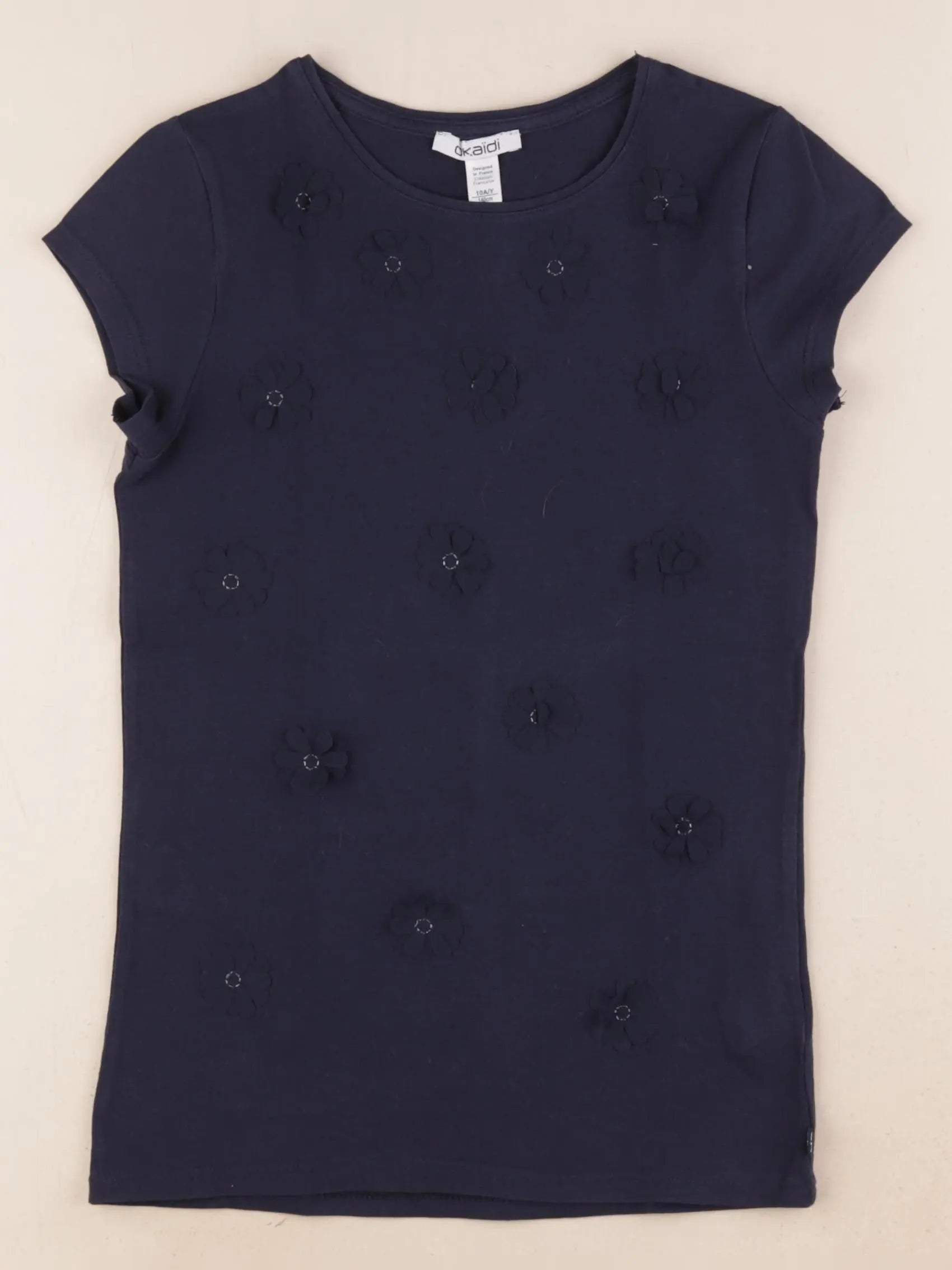 Okaidi - tee-shirt bleu - 10 ans