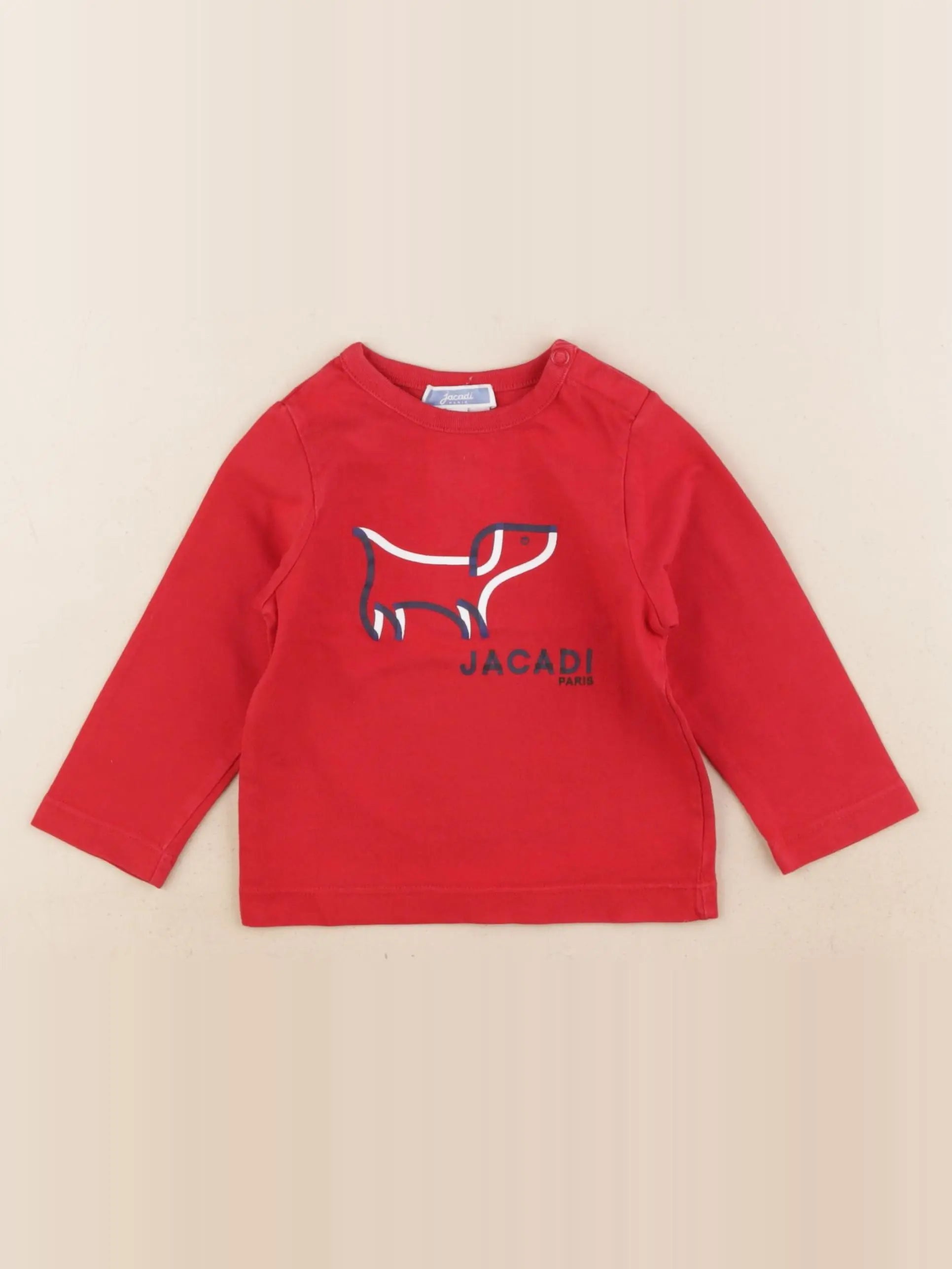 Jacadi - tee-shirt rouge - 12 mois