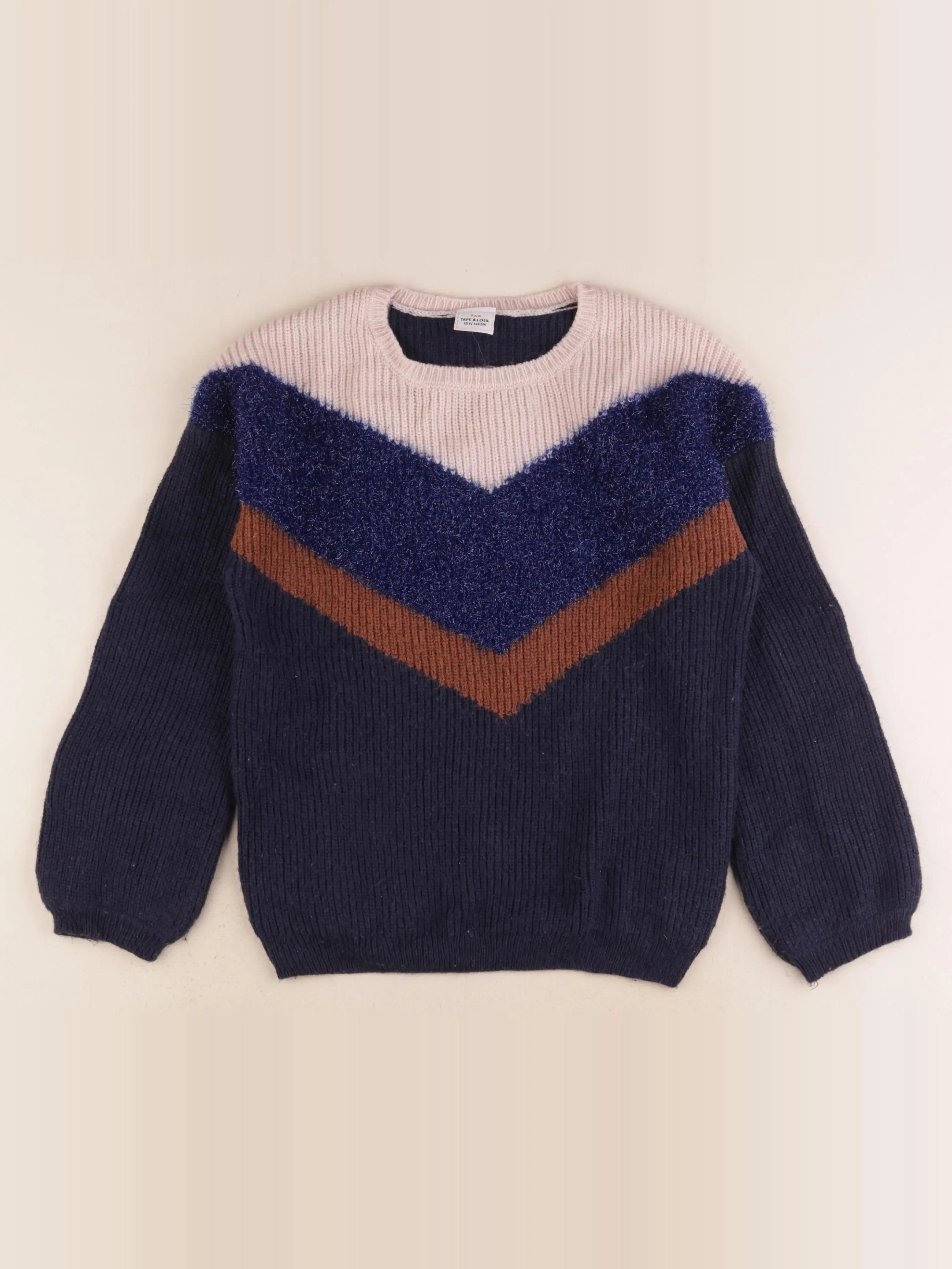 Tape à l'oeil - pull bleu - 10 ans
