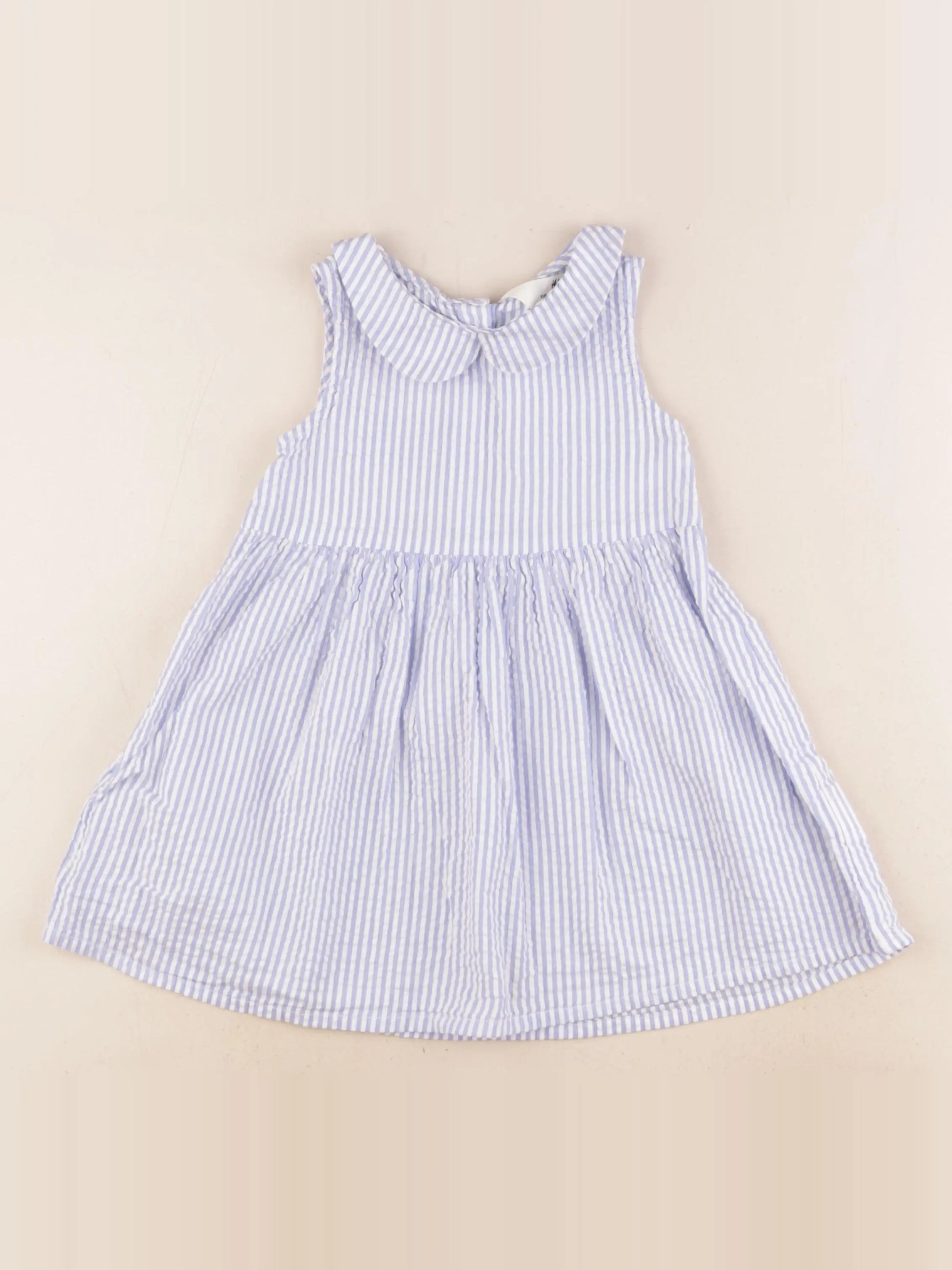 H&M - robe bleu - 2/3 ans