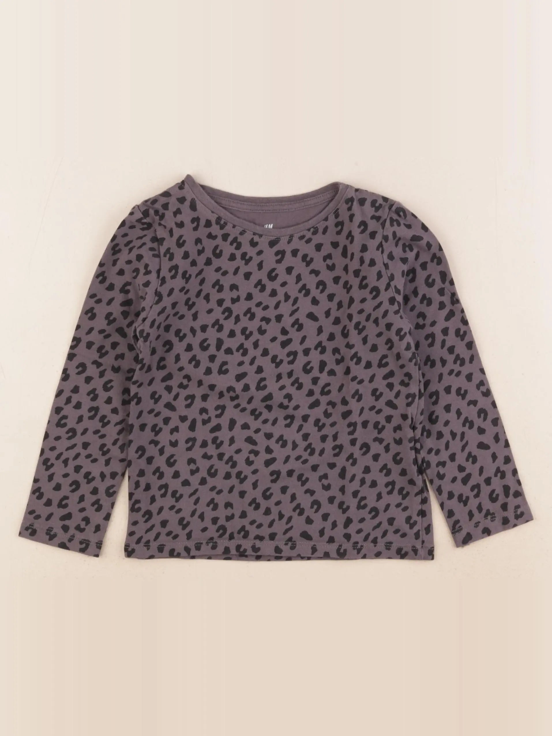 H&M - tee-shirt gris - 2/4 ans