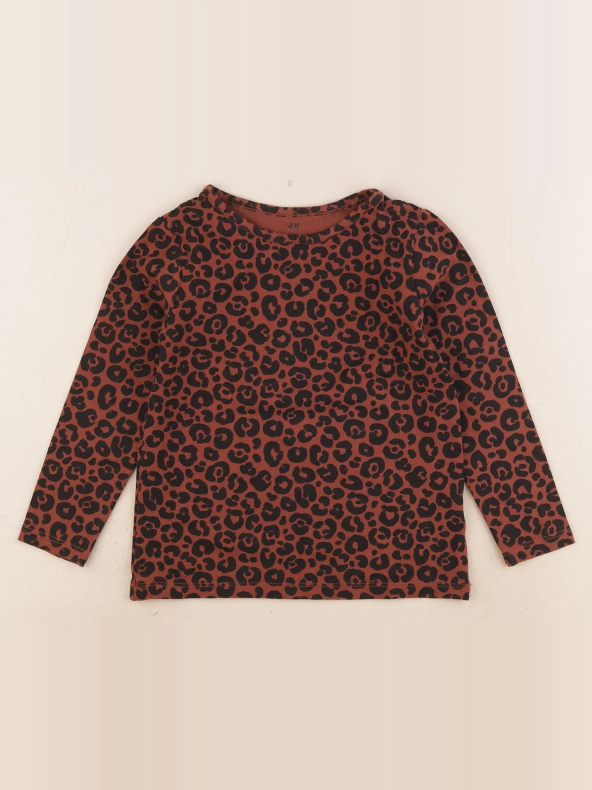 H&M - tee-shirt marron - 2/4 ans