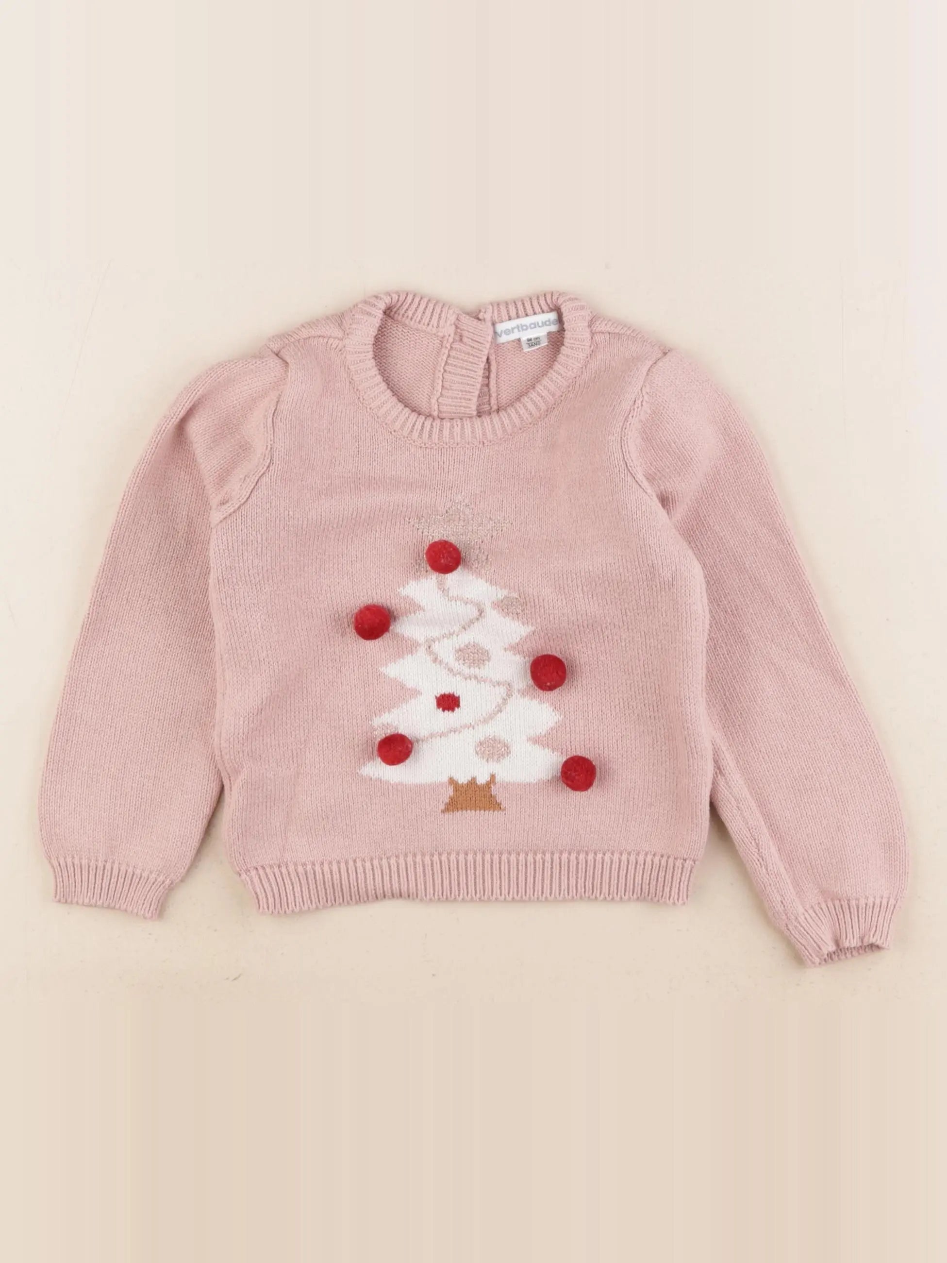 Vertbaudet - pull rose - 3 ans