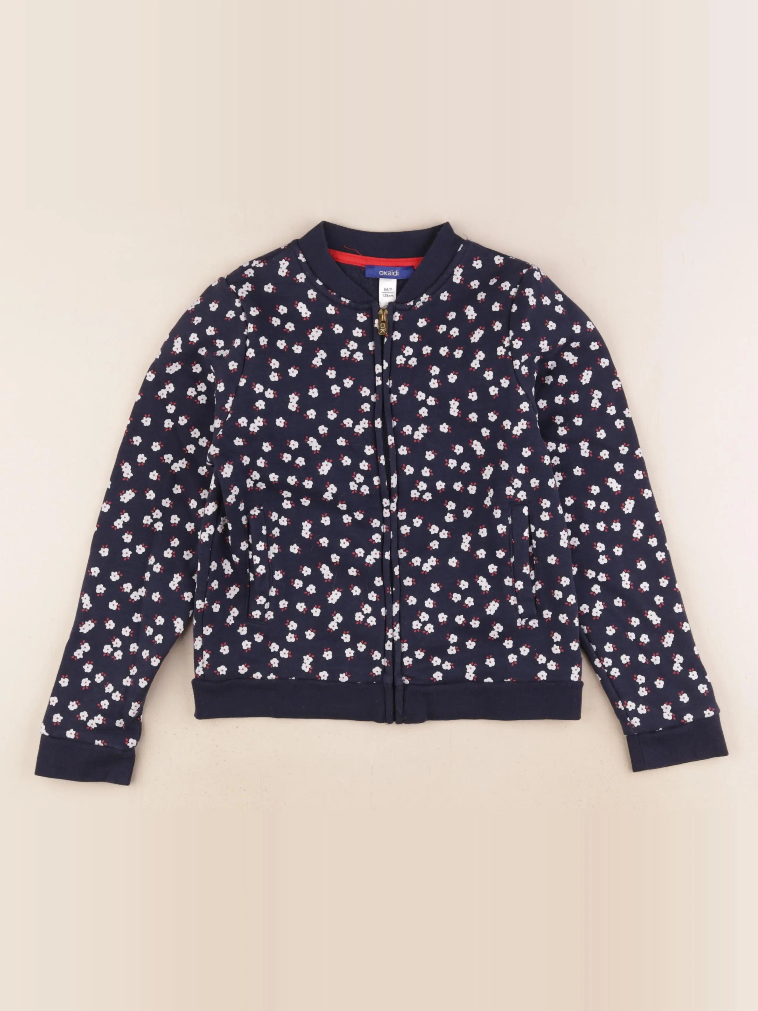 Okaidi - sweat bleu - 8 ans