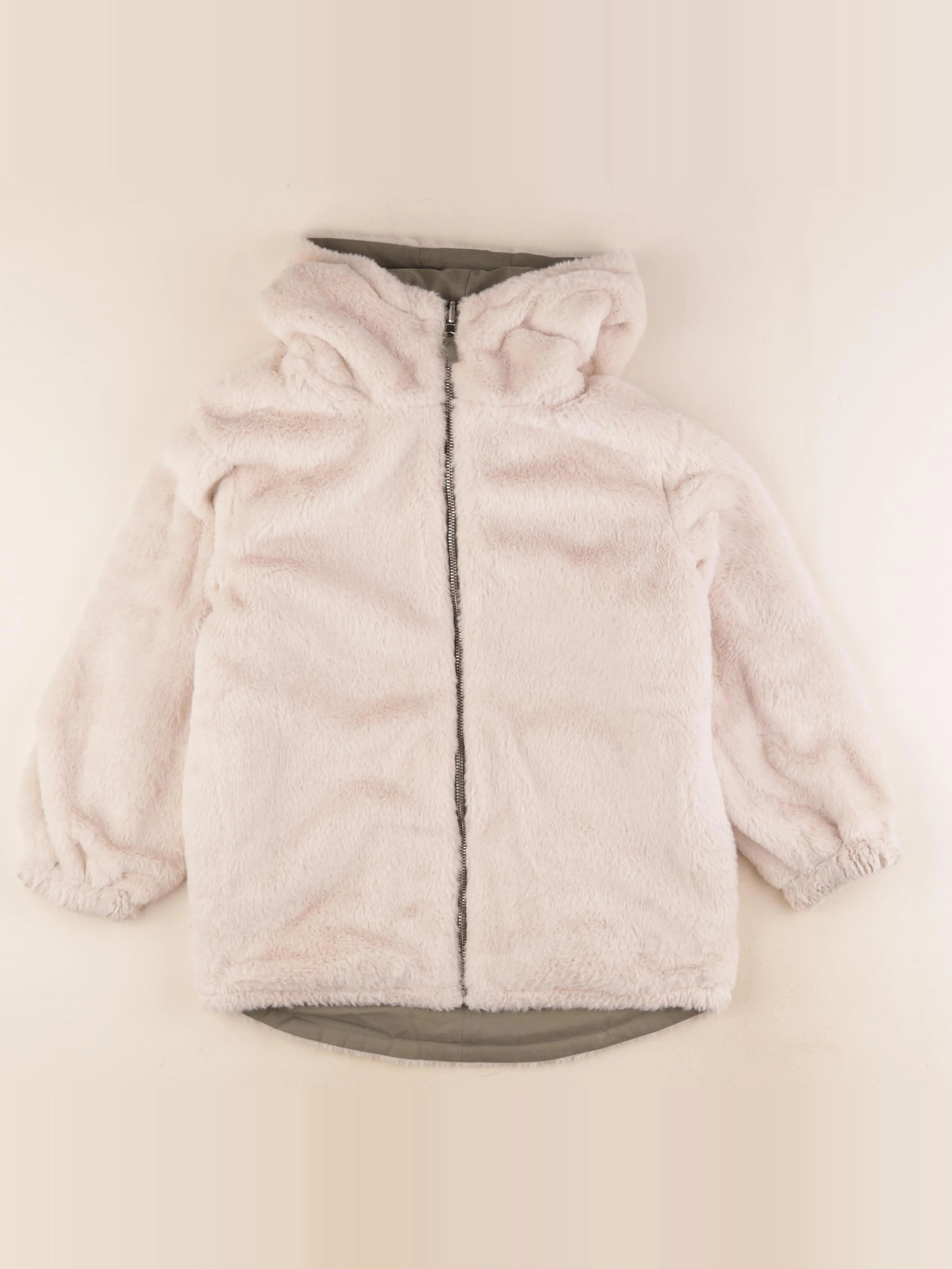 Tape à l'oeil - parka réversible vert, beige - 8 ans